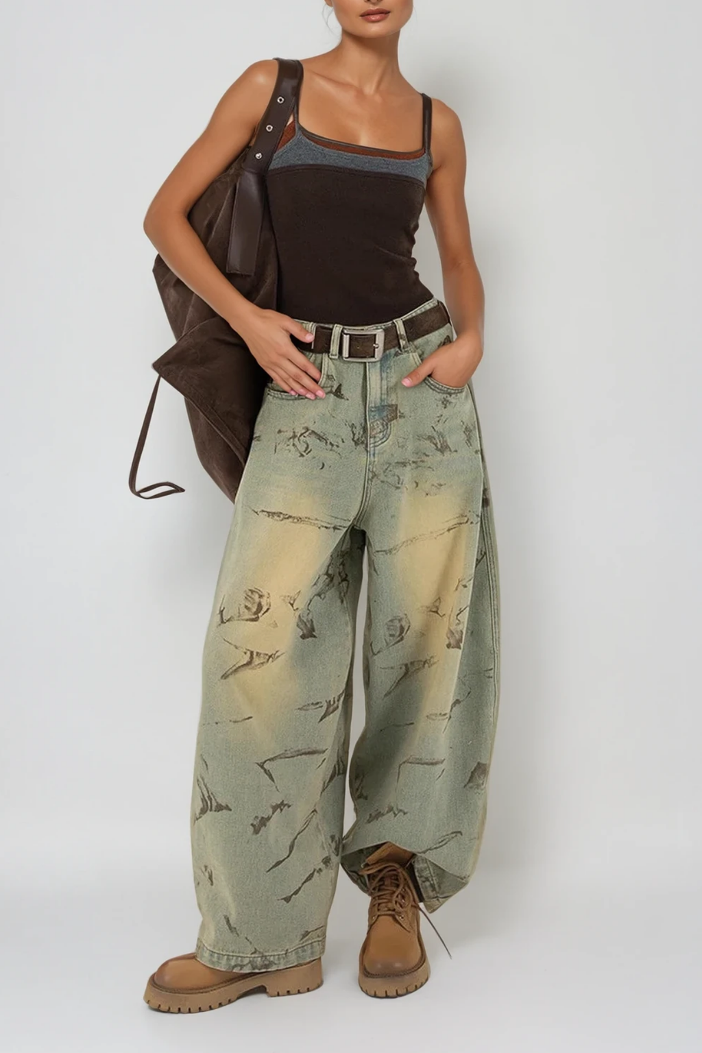 Dat Print Baggy Jeans