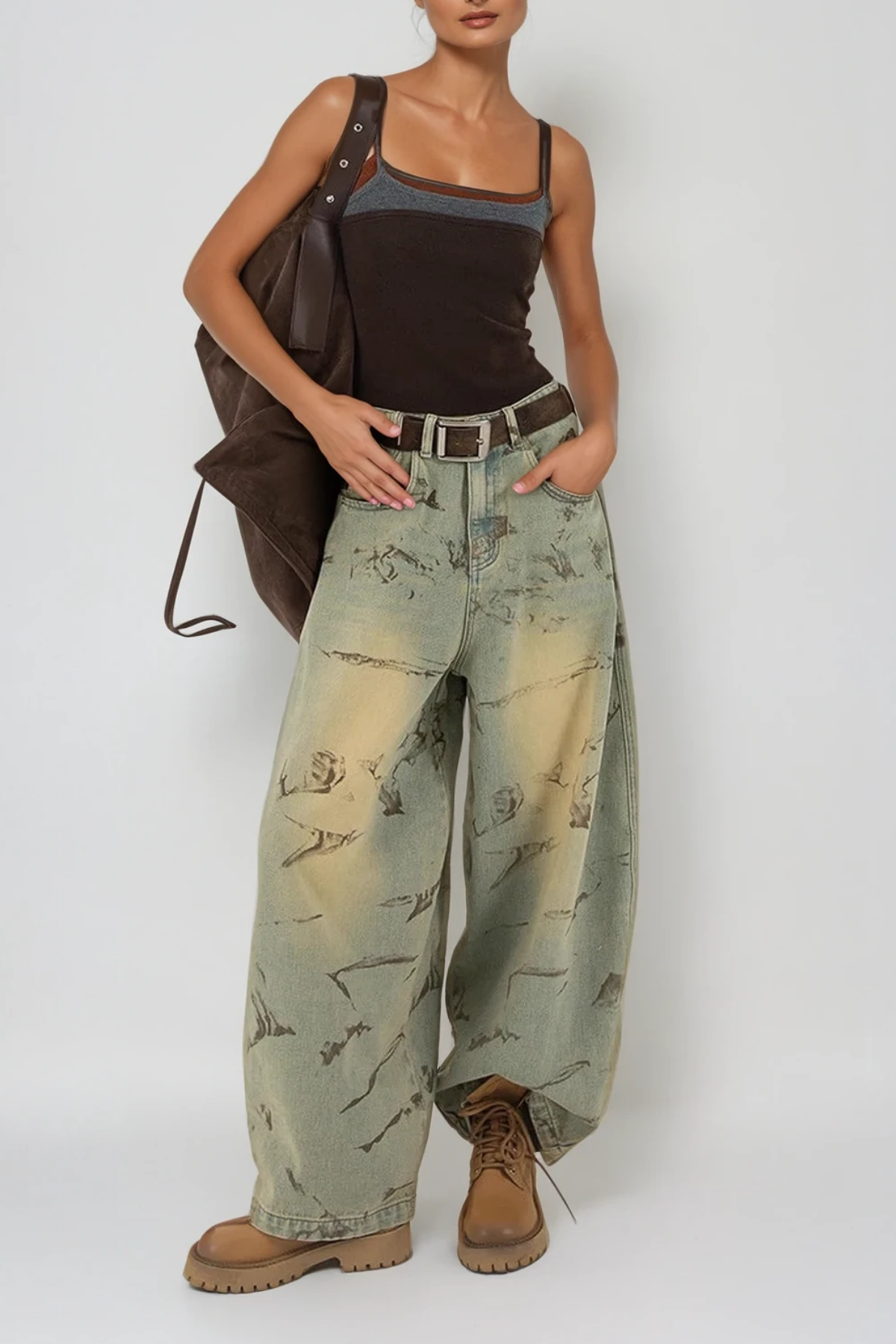 Dat Print Baggy Jeans