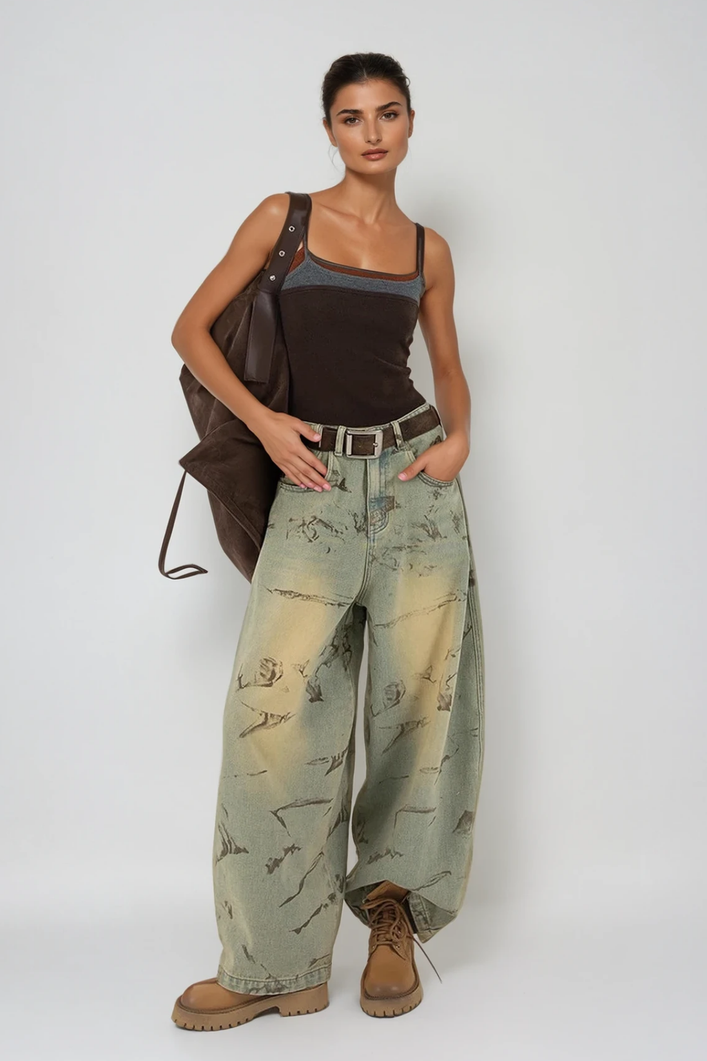 Dat Print Baggy Jeans