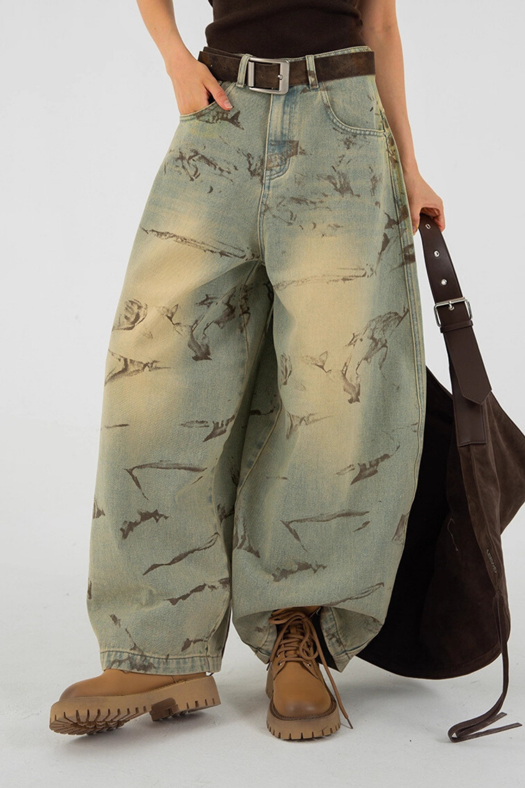 Dat Print Baggy Jeans