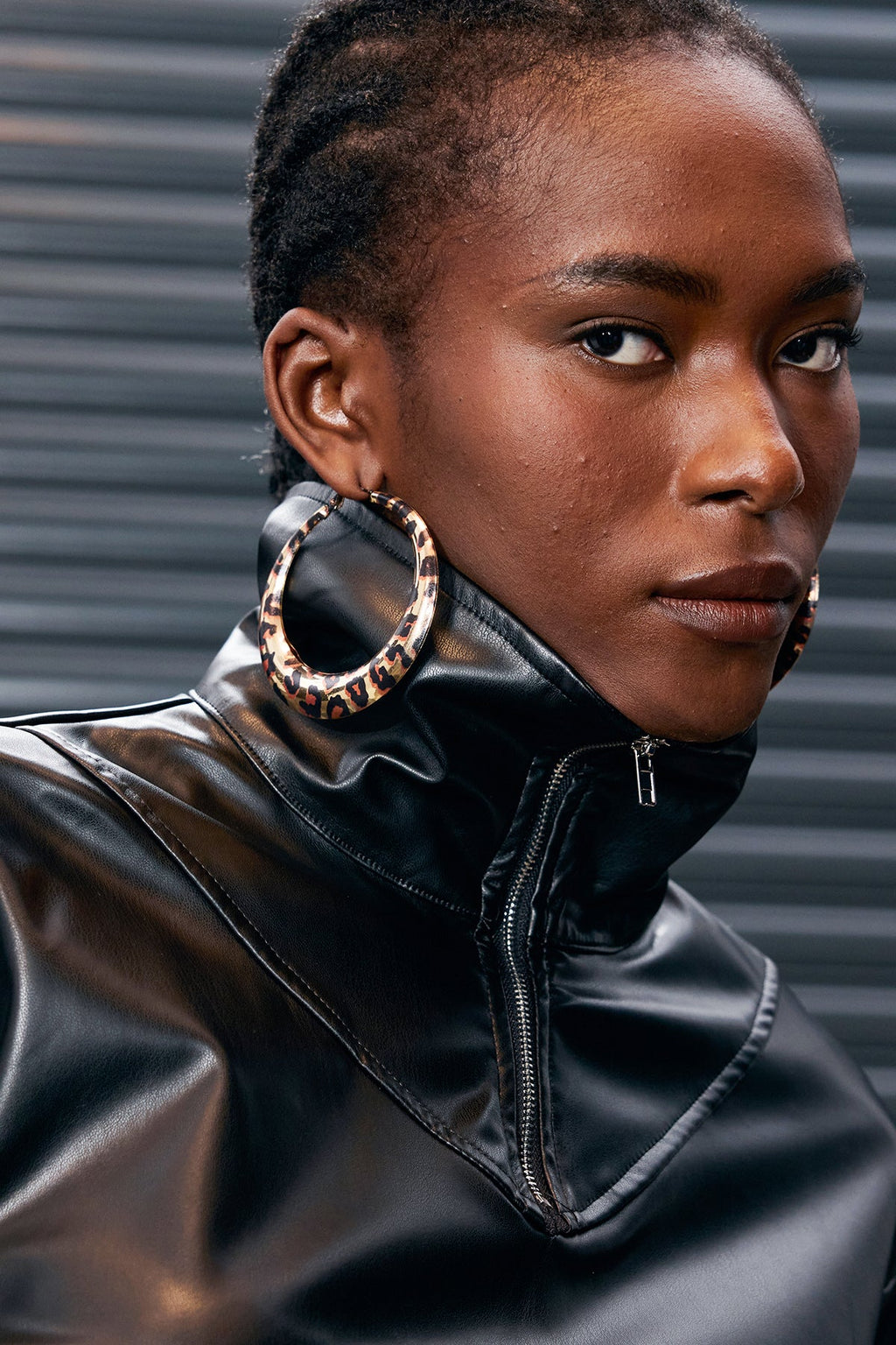 Apostol Leopard Metal Earrings