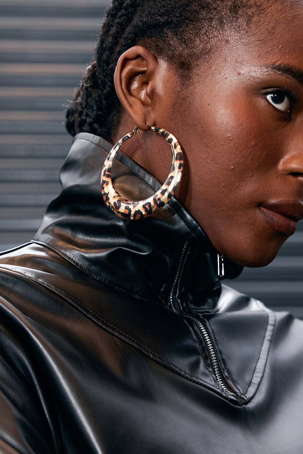 Apostol Leopard Metal Earrings