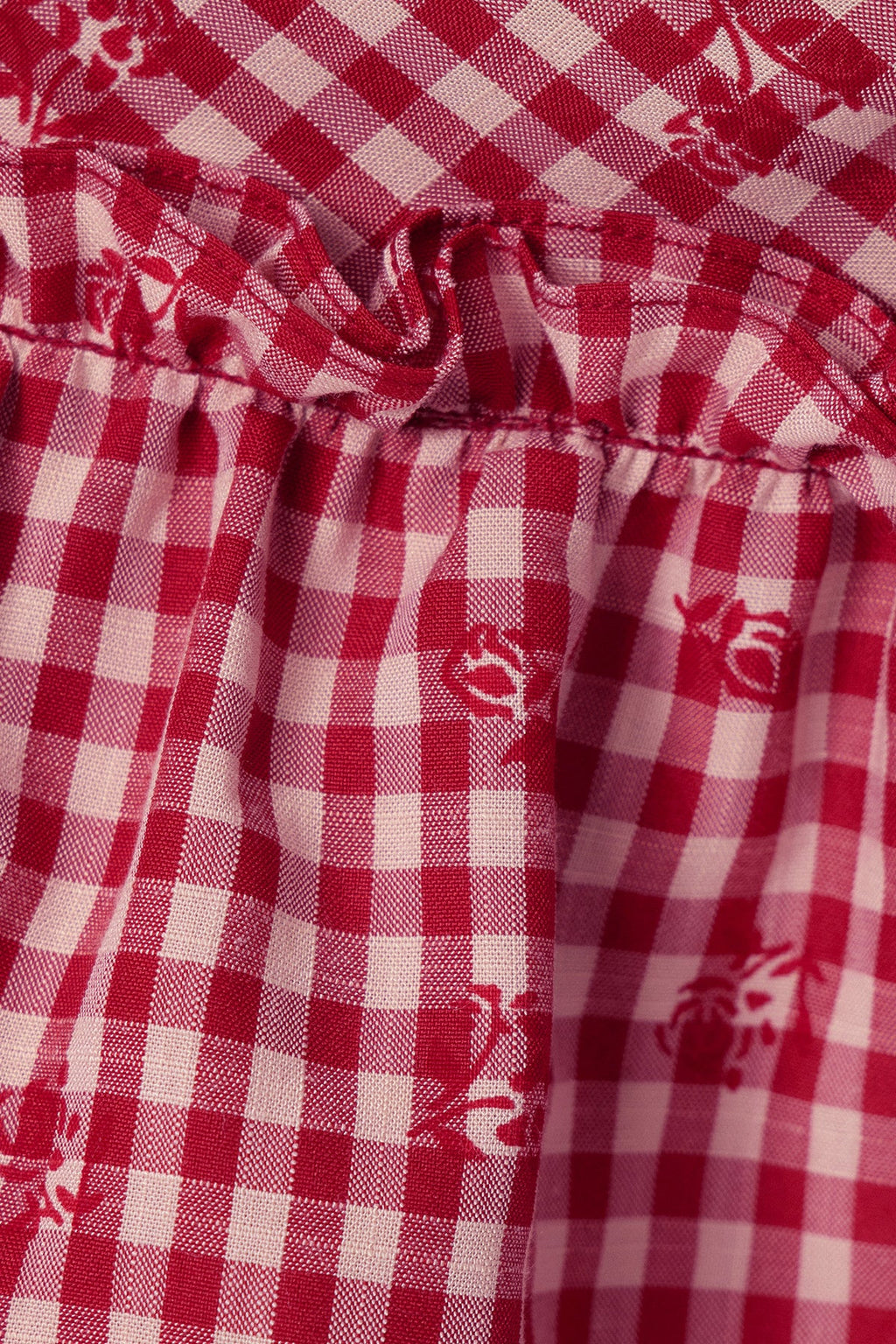 Cristal Grid Ruffle Skirt Set