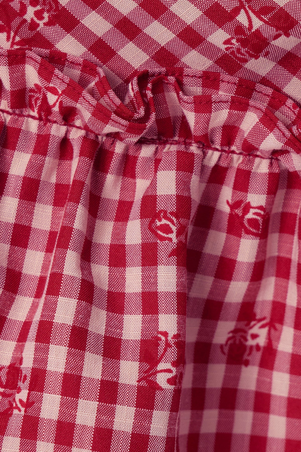 Cristal Grid Ruffle Skirt Set