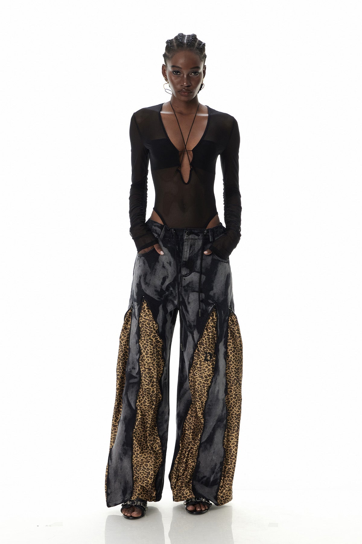 Curly Plunge Bodysuit