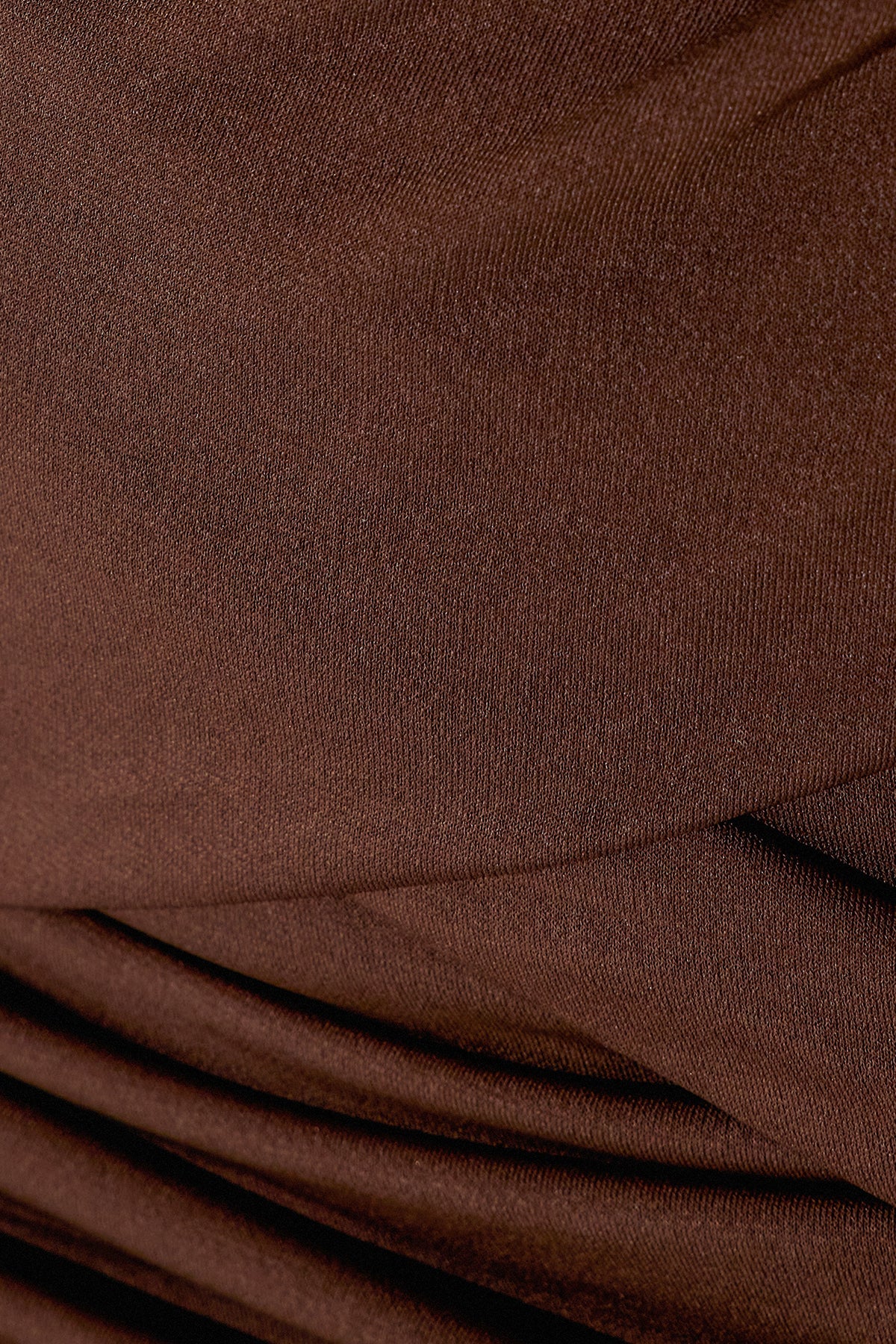 Danai Cutout Ruch Maxi Dress In Brown