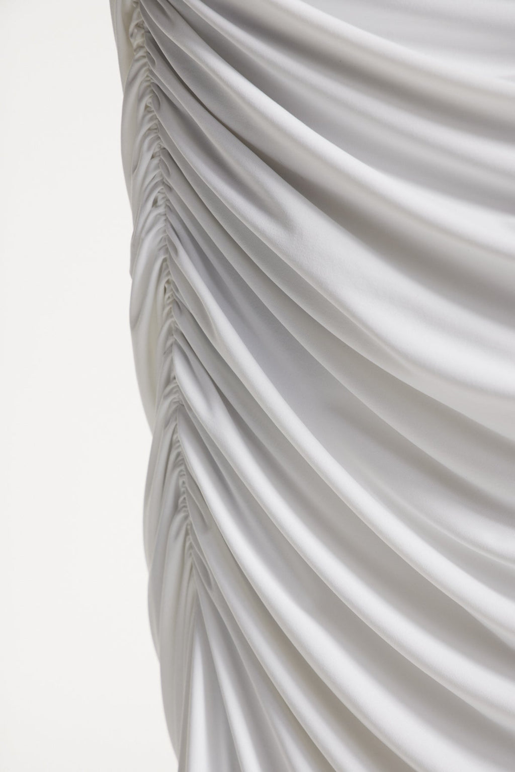 Edlira Spaghetti Ruch Lace Maxi Dress