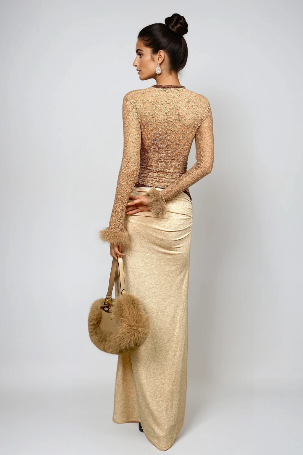 Deven Plunge Lace Top