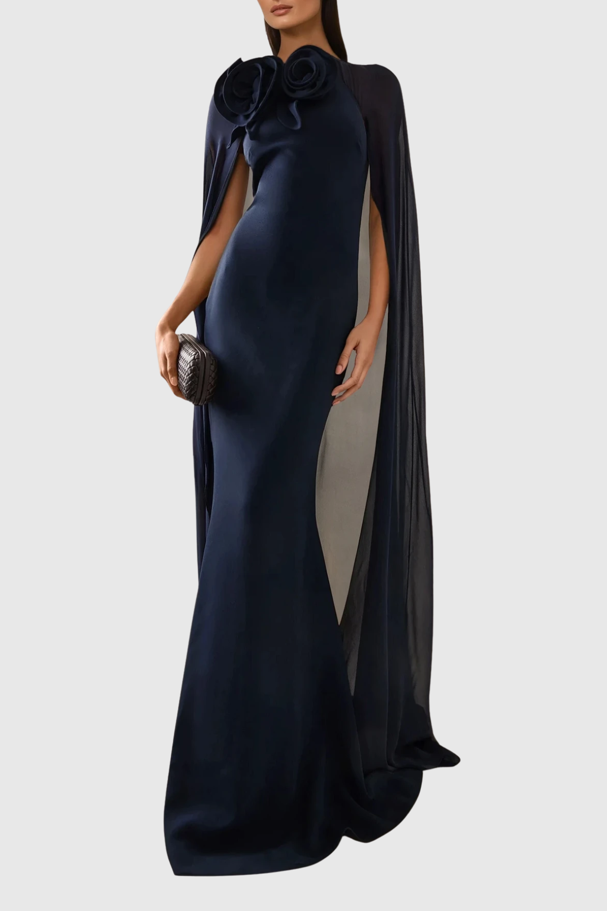 Dezirinda Flower Shawl Maxi Dress