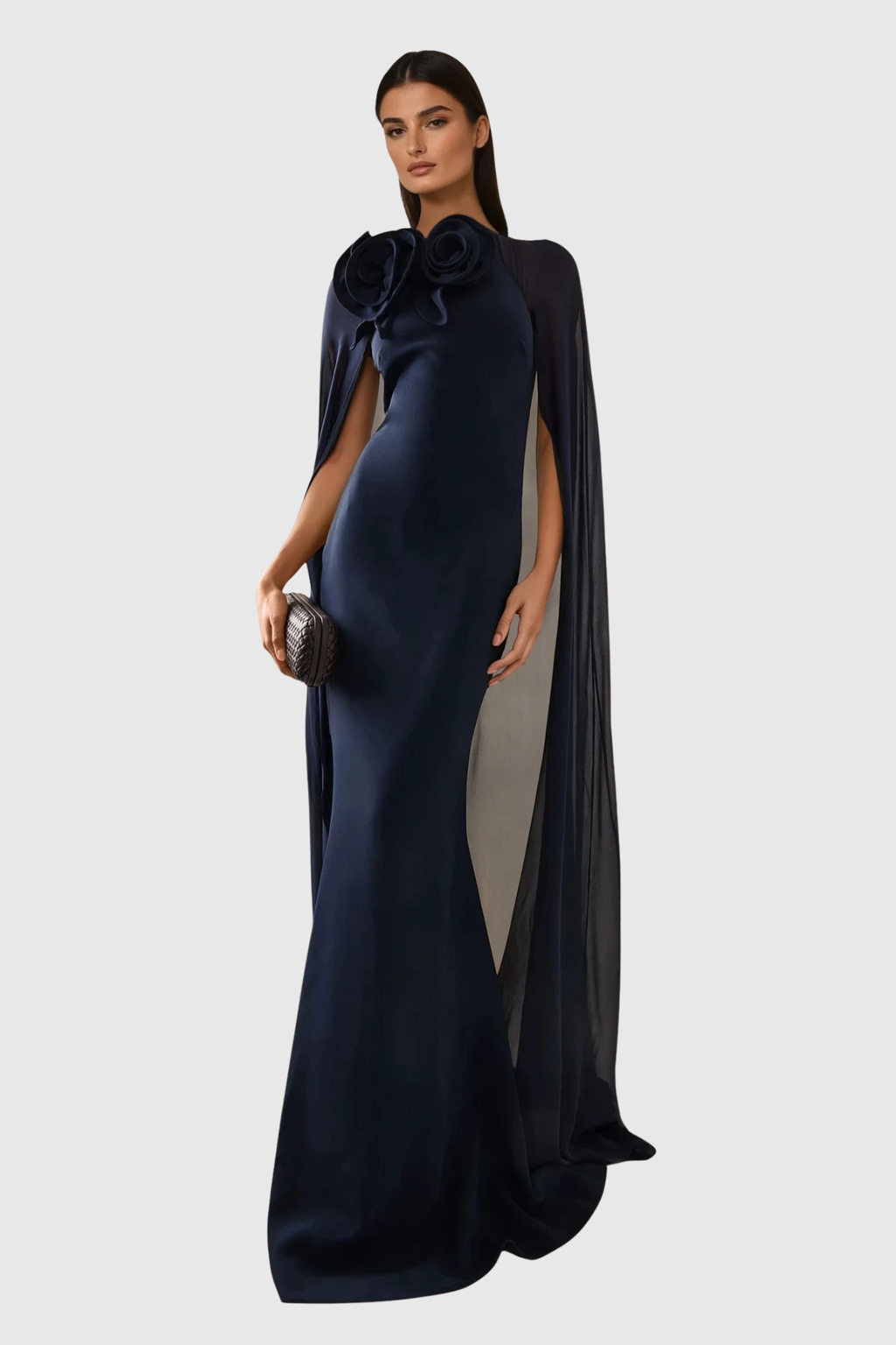 Dezirinda Flower Shawl Maxi Dress