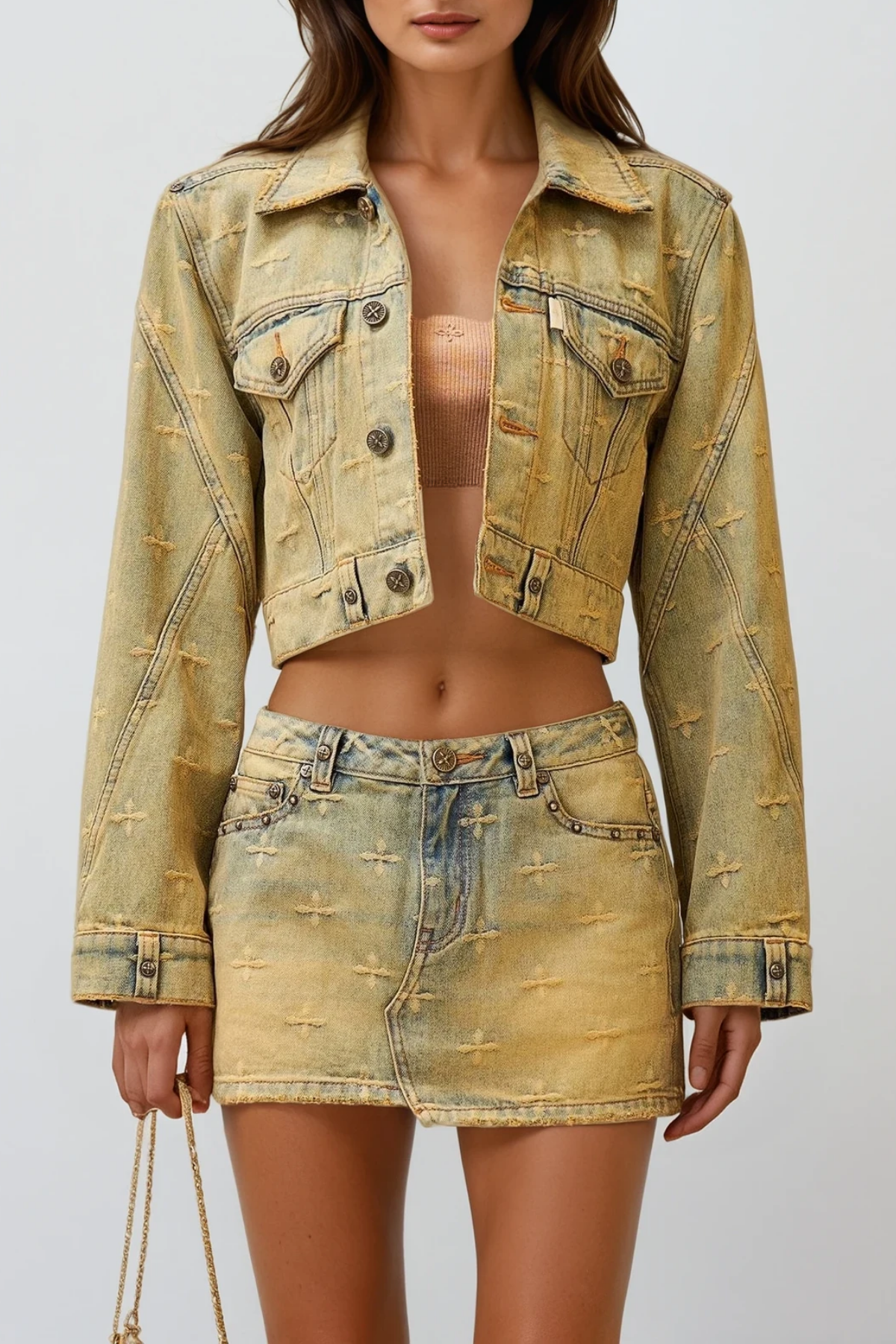 Dauid Print Hayley Denim Skirt Set