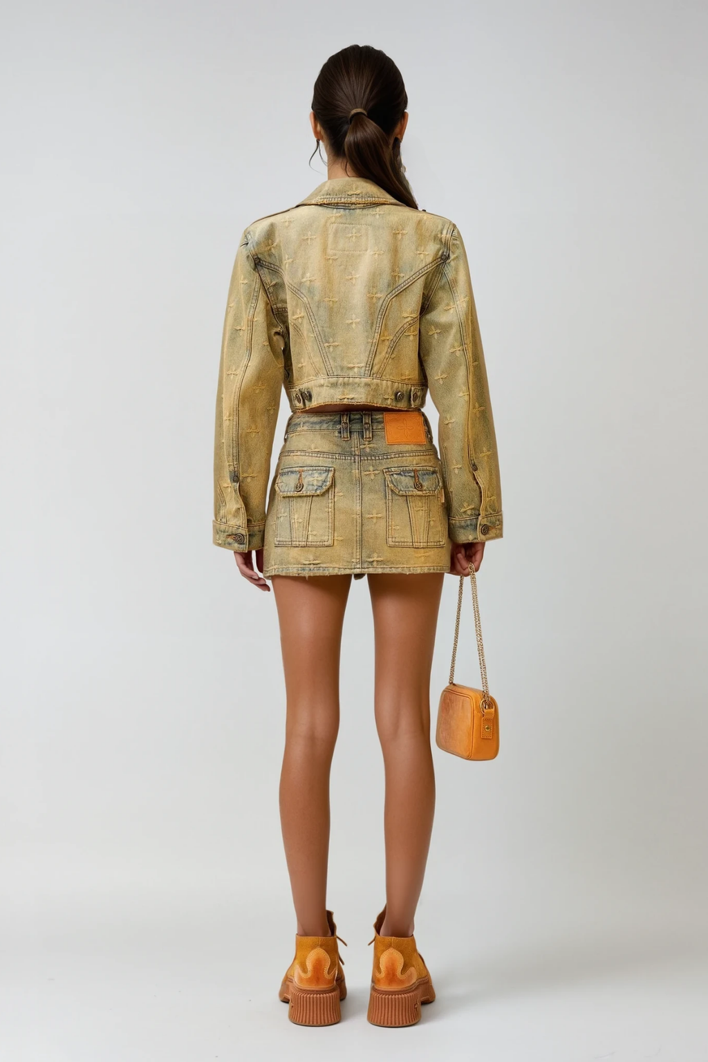 Dauid Print Hayley Denim Skirt Set