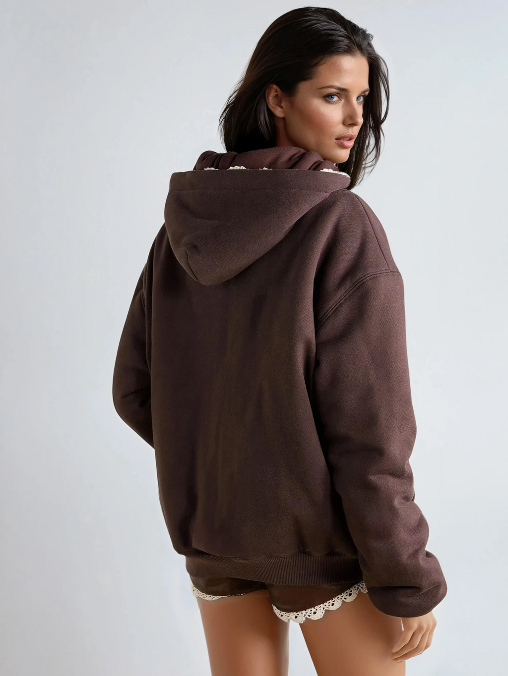 Deysi Lace Hooded Jacket