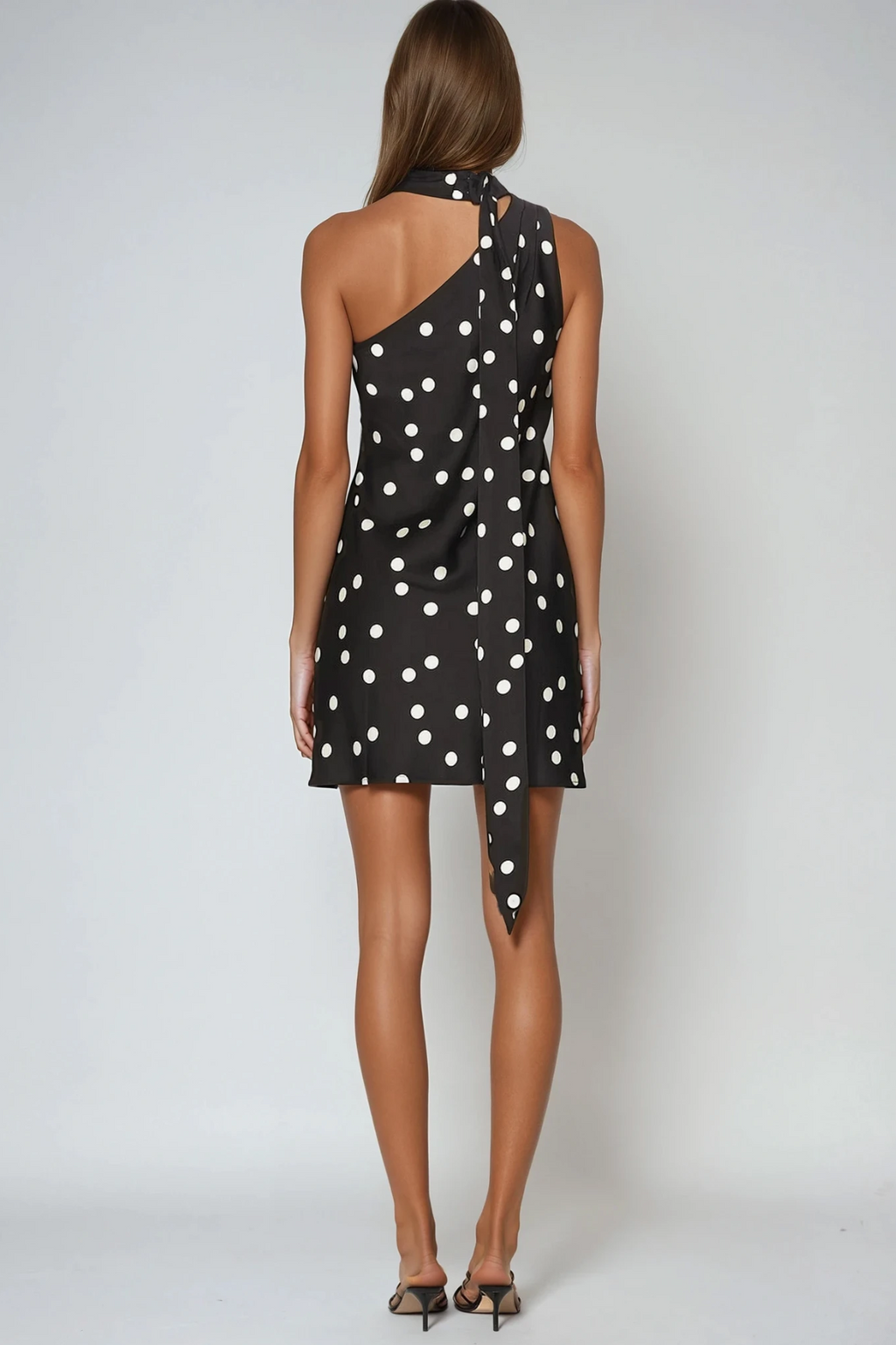 Danijel Dot Scarf Mini Dress