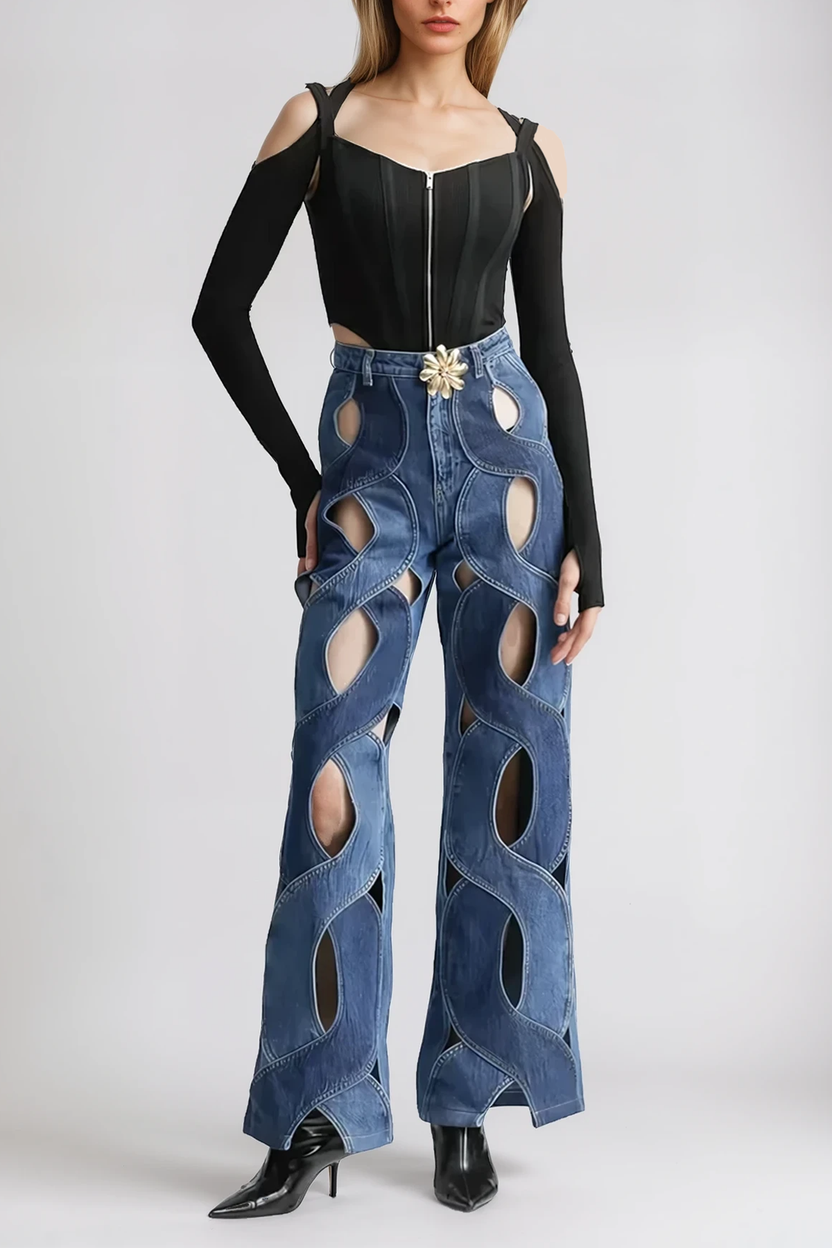 Abigail  Cutout Denim Jeans