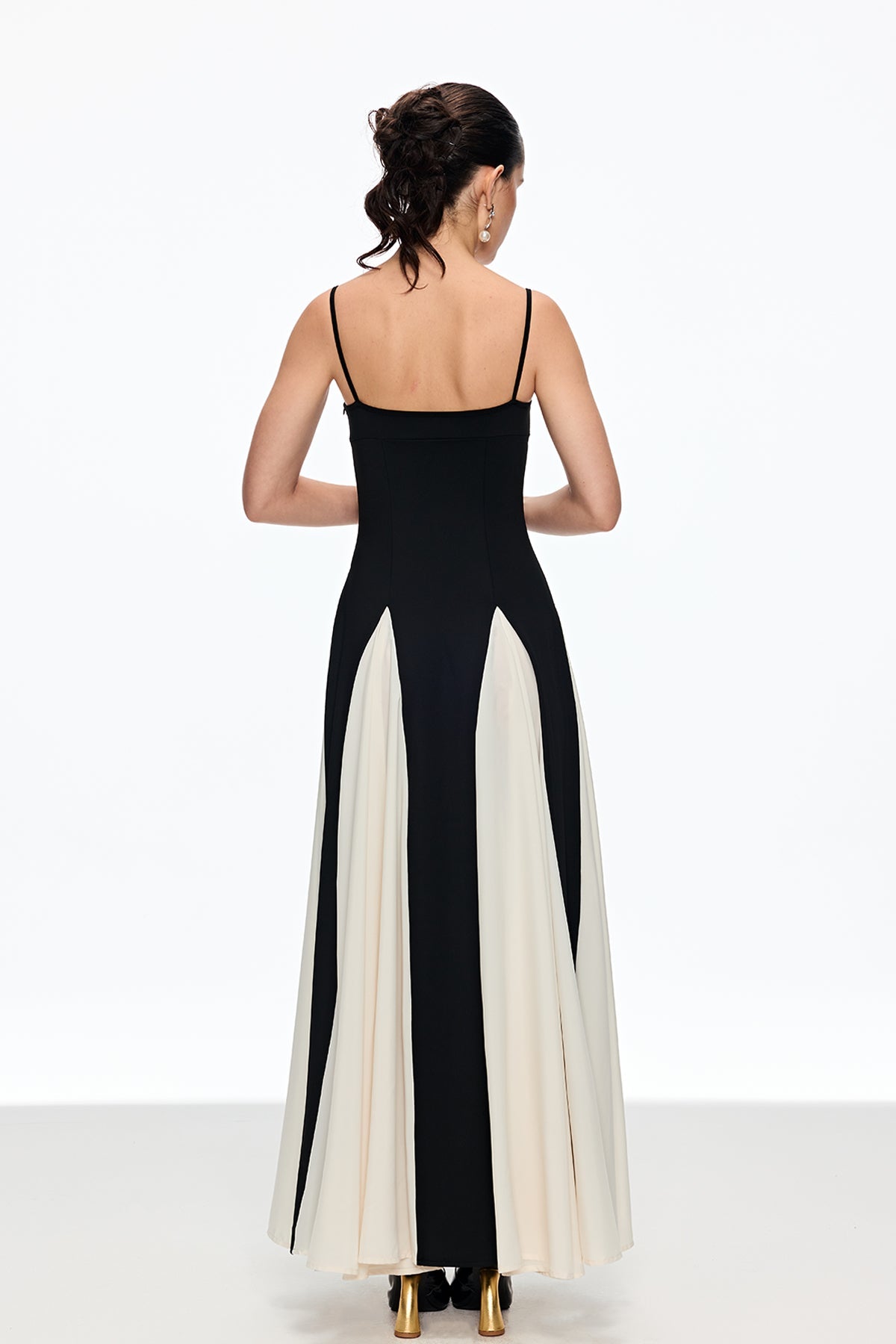 Adiel Deconstruct Ruch Spaghetti Maxi Dress