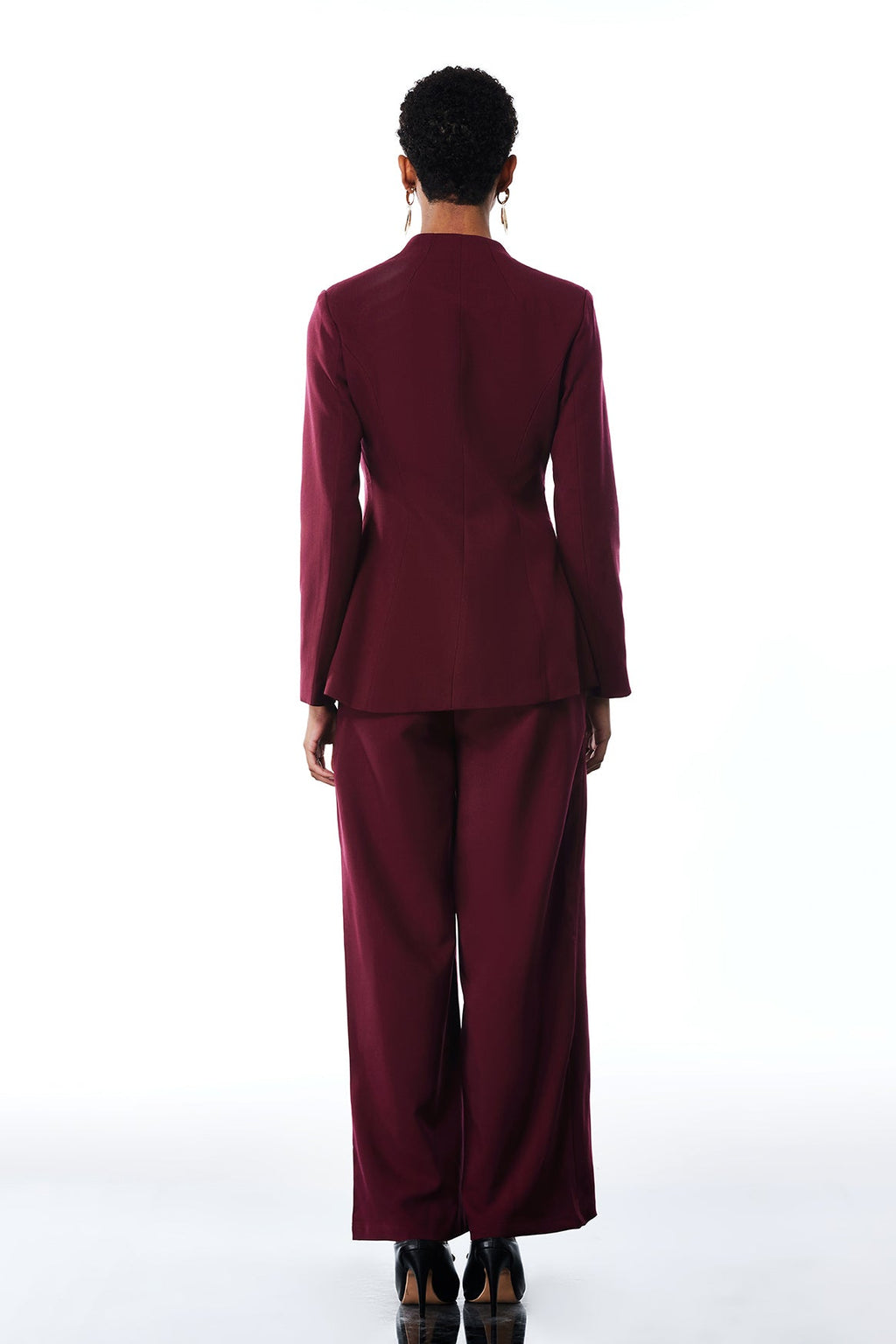 Adwoa Stand Collar Pants Set