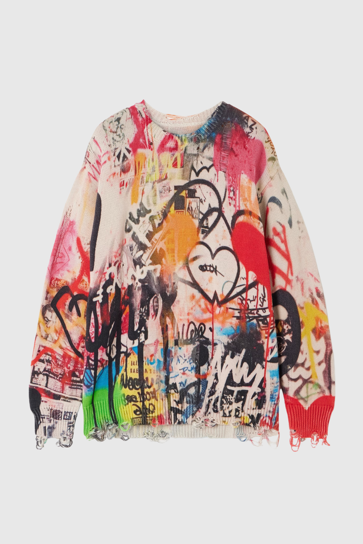 Alev Graffiti Knit Top