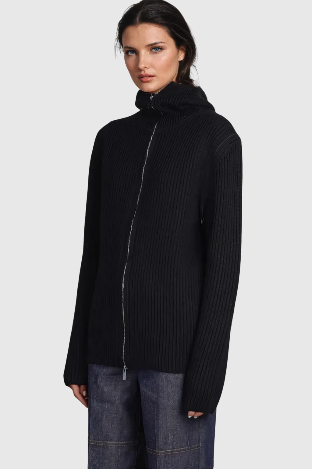 Almanas Removable Cutout Knit Top