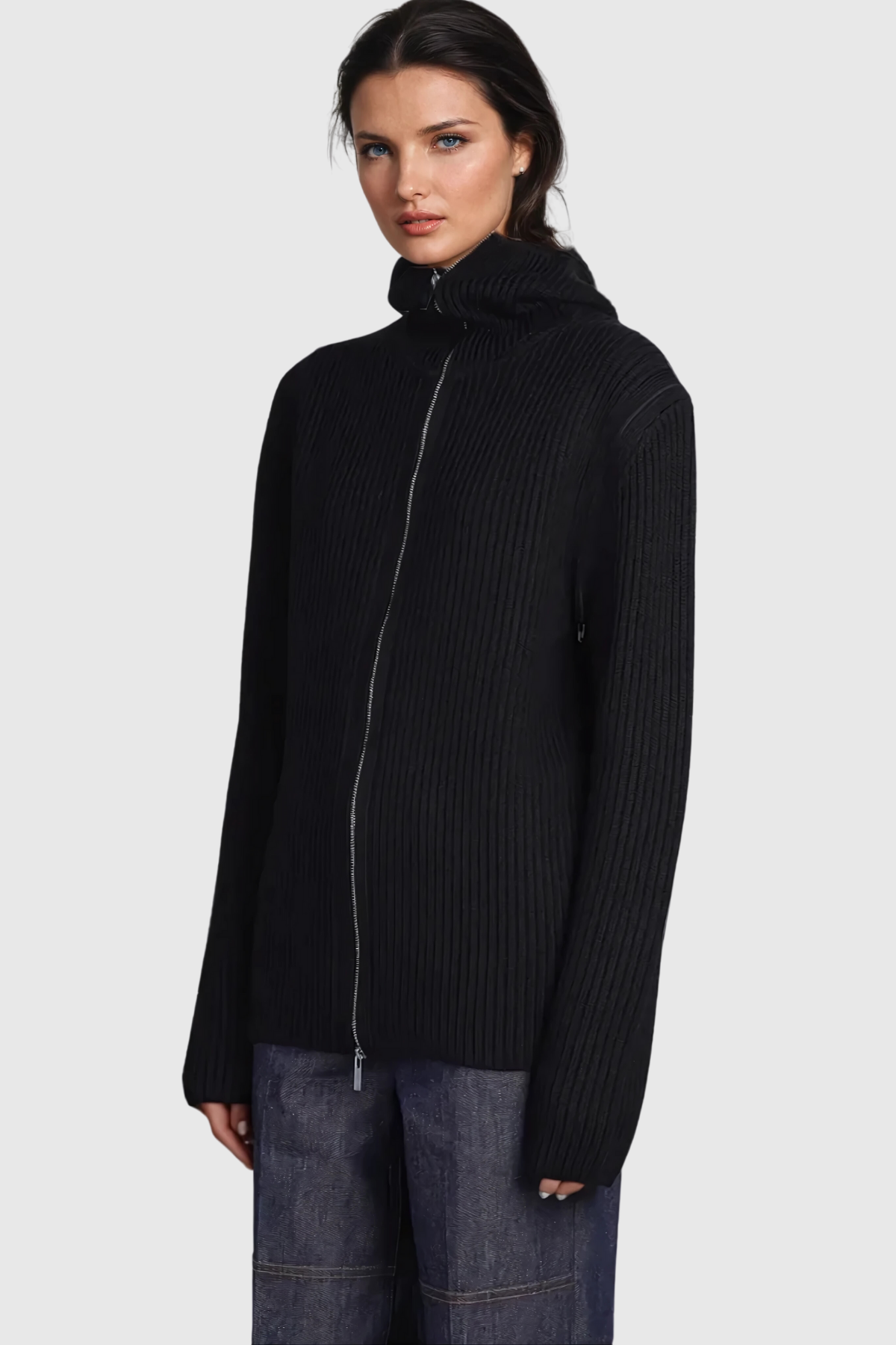 Almanas Removable Cutout Knit Top