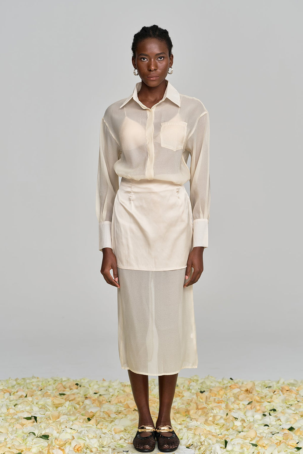 Alonzo Mesh High Rise Skirt Set