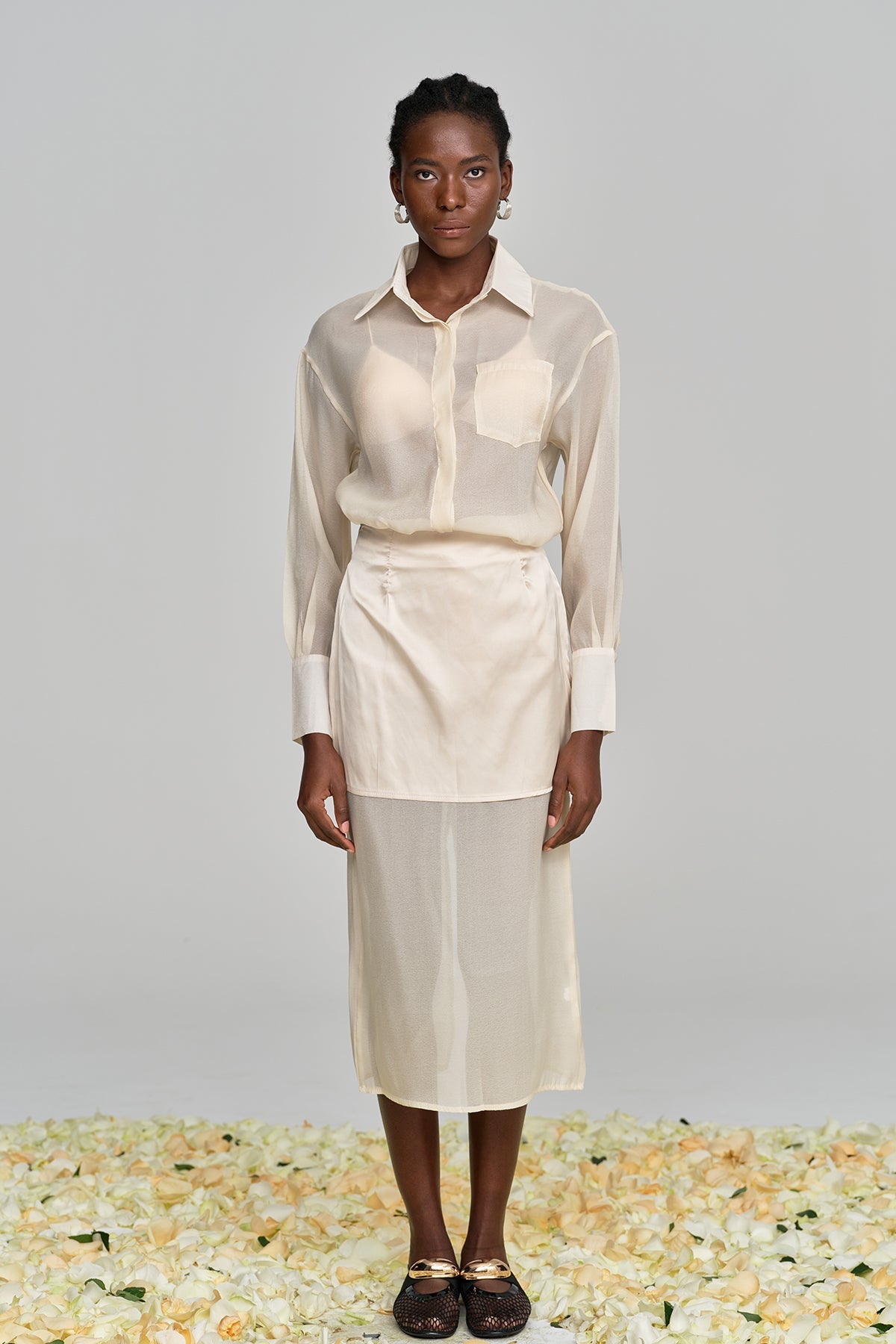 Alonzo Mesh High Rise Skirt Set