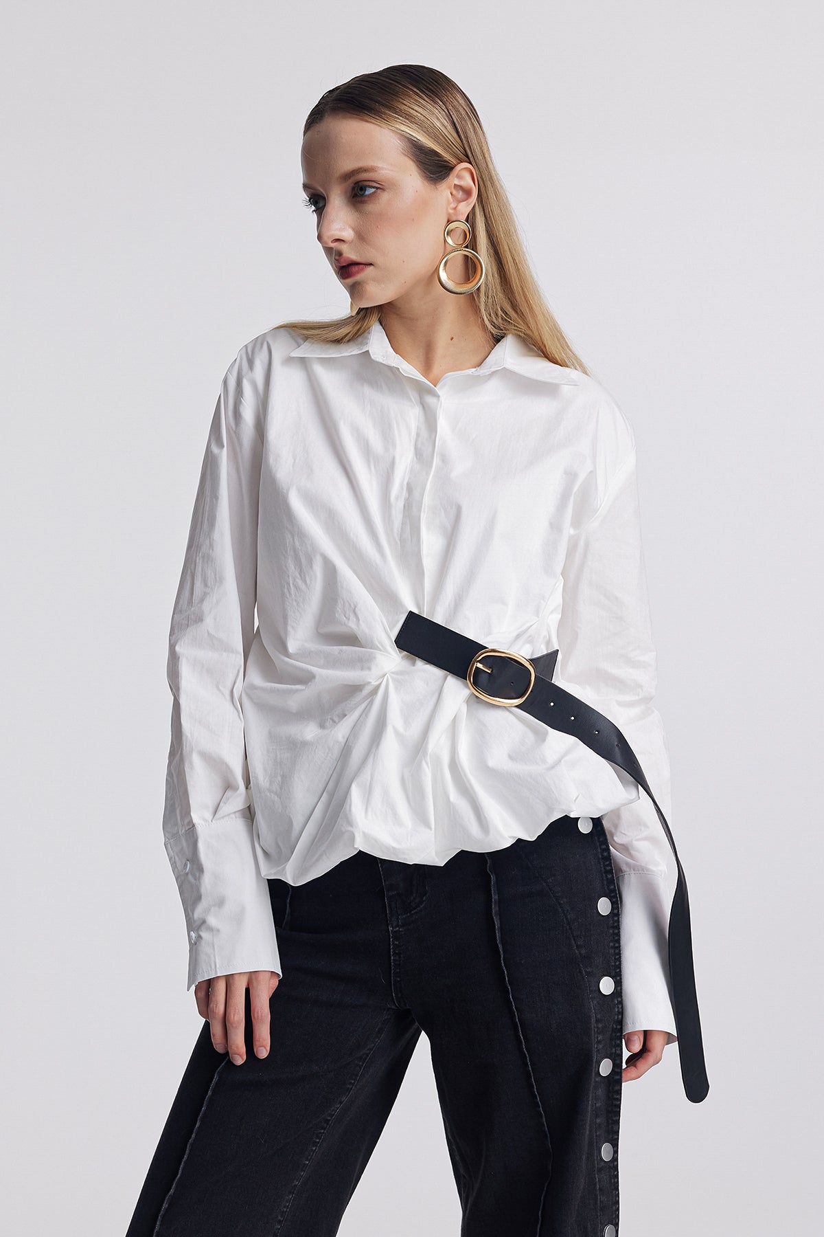 Altilde Ruch Buckle Shirt In White