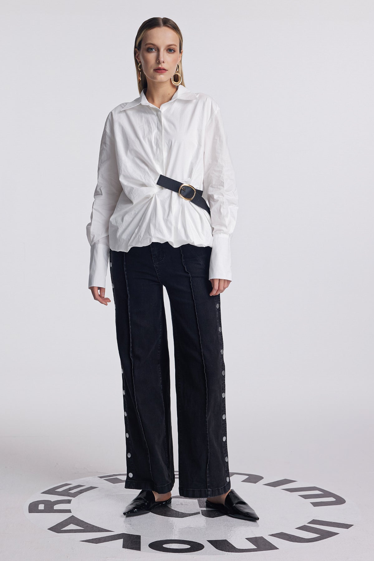 Altilde Ruch Buckle Shirt In White