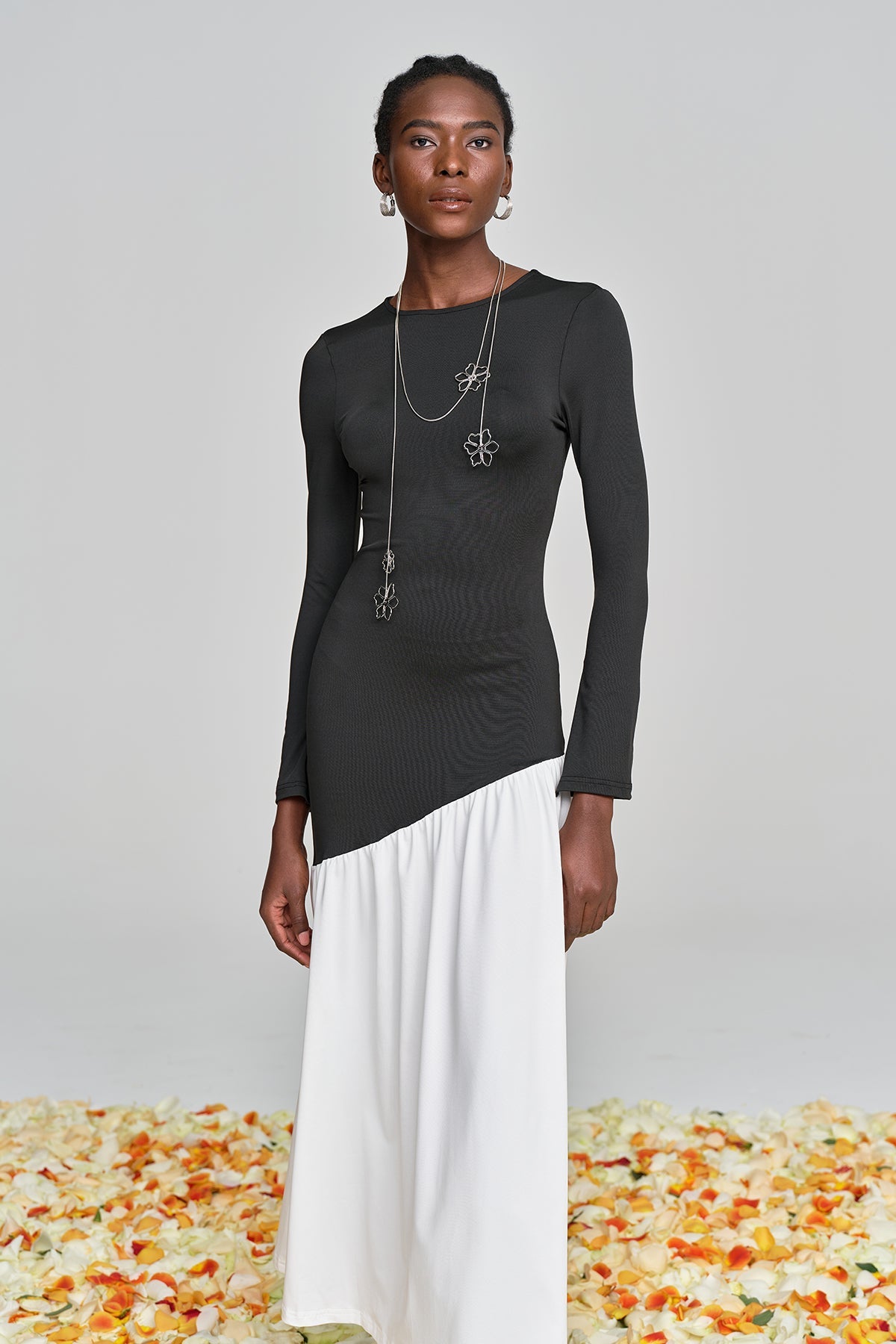 Ambre Deconstruct Ruch Bodycon Maxi Dress