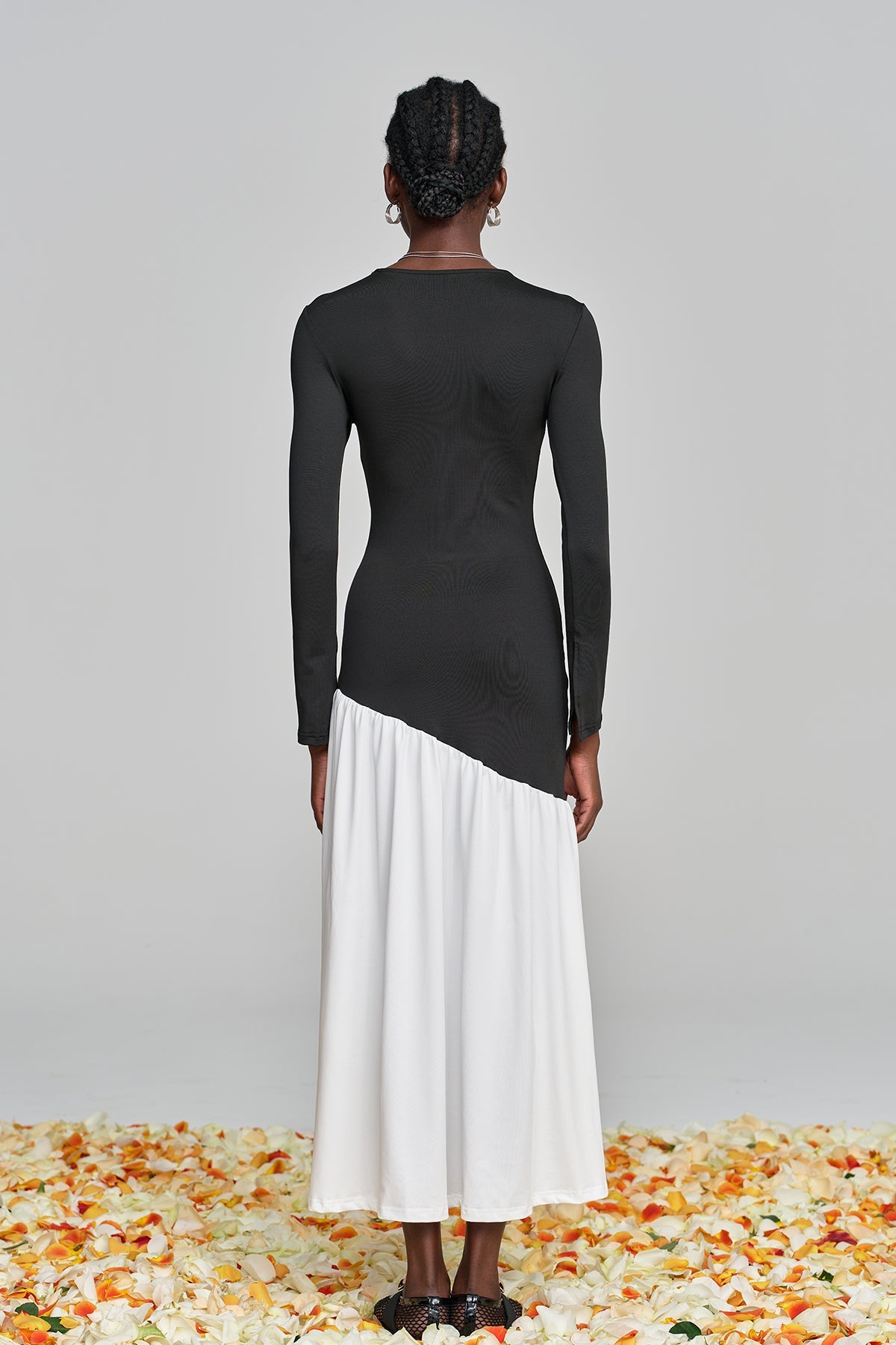 Ambre Deconstruct Ruch Bodycon Maxi Dress