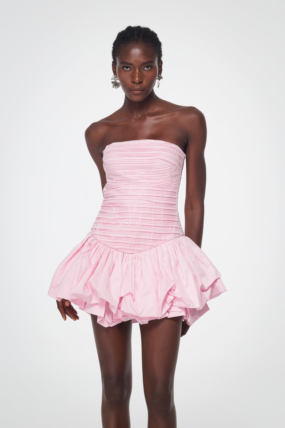 Amerigo Ruch Strapless Mini Dress In Pink