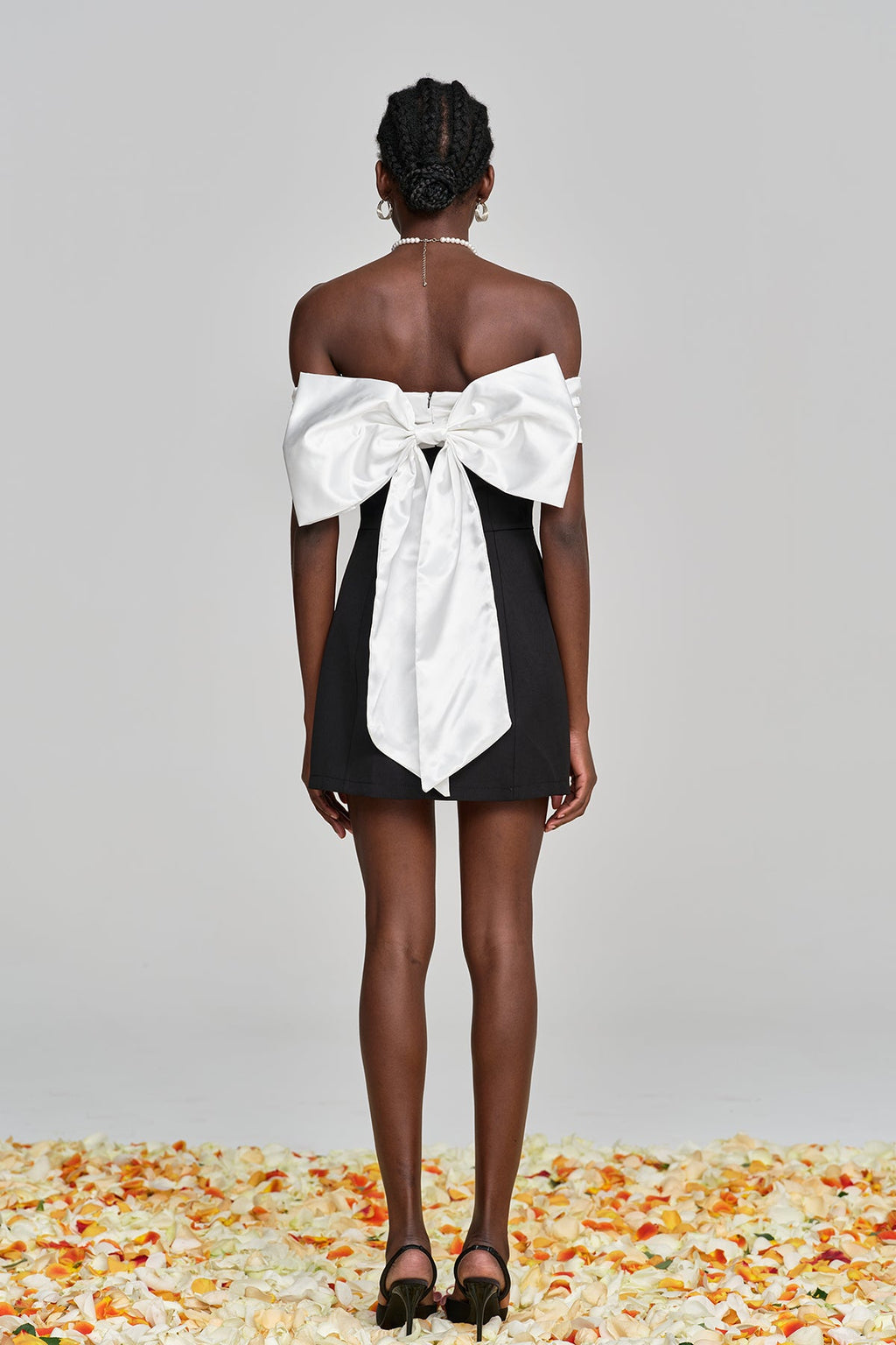 Amitola Bow Strapless Mini Dress
