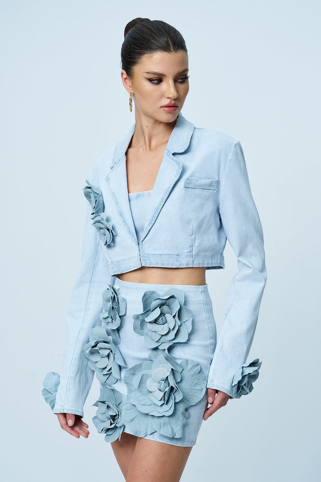 Ammon Flower Three Piece Skirt Set