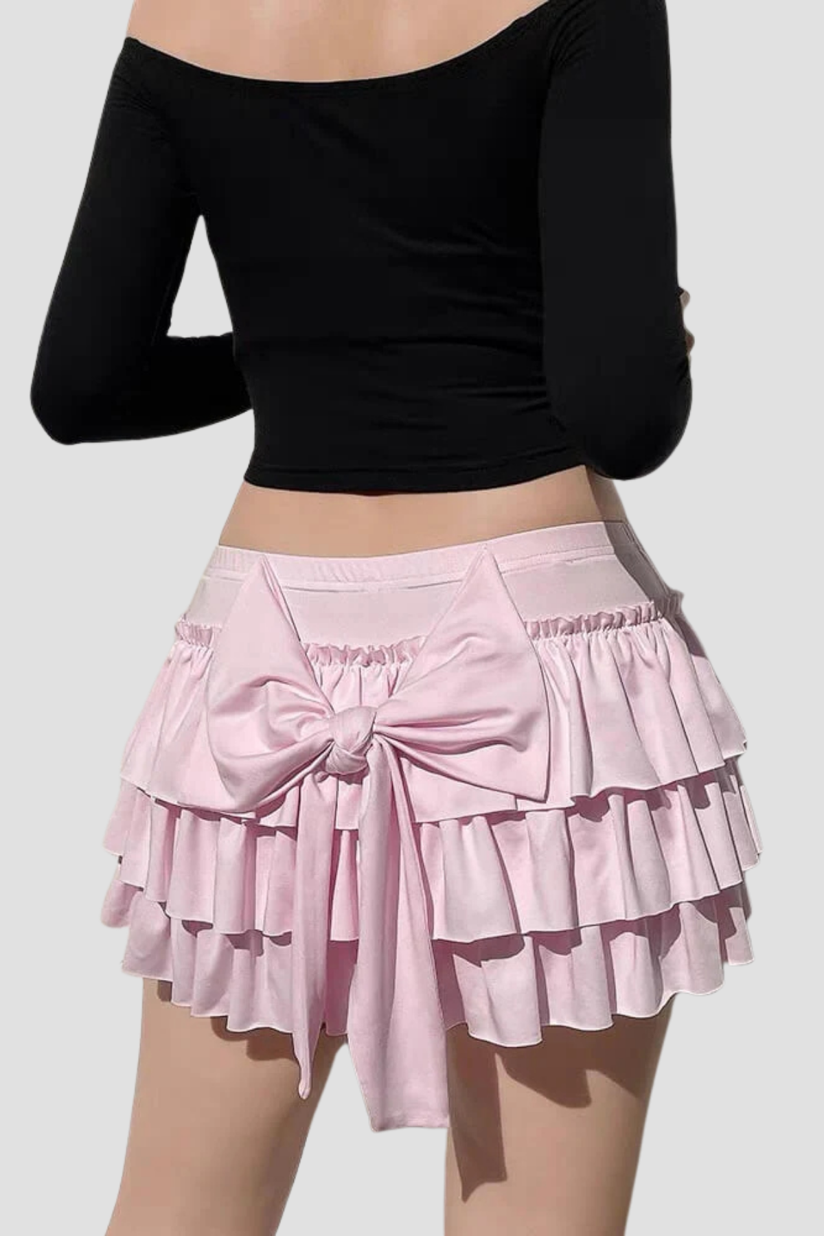 Anandi Ruffle Bow Ruch Skirt