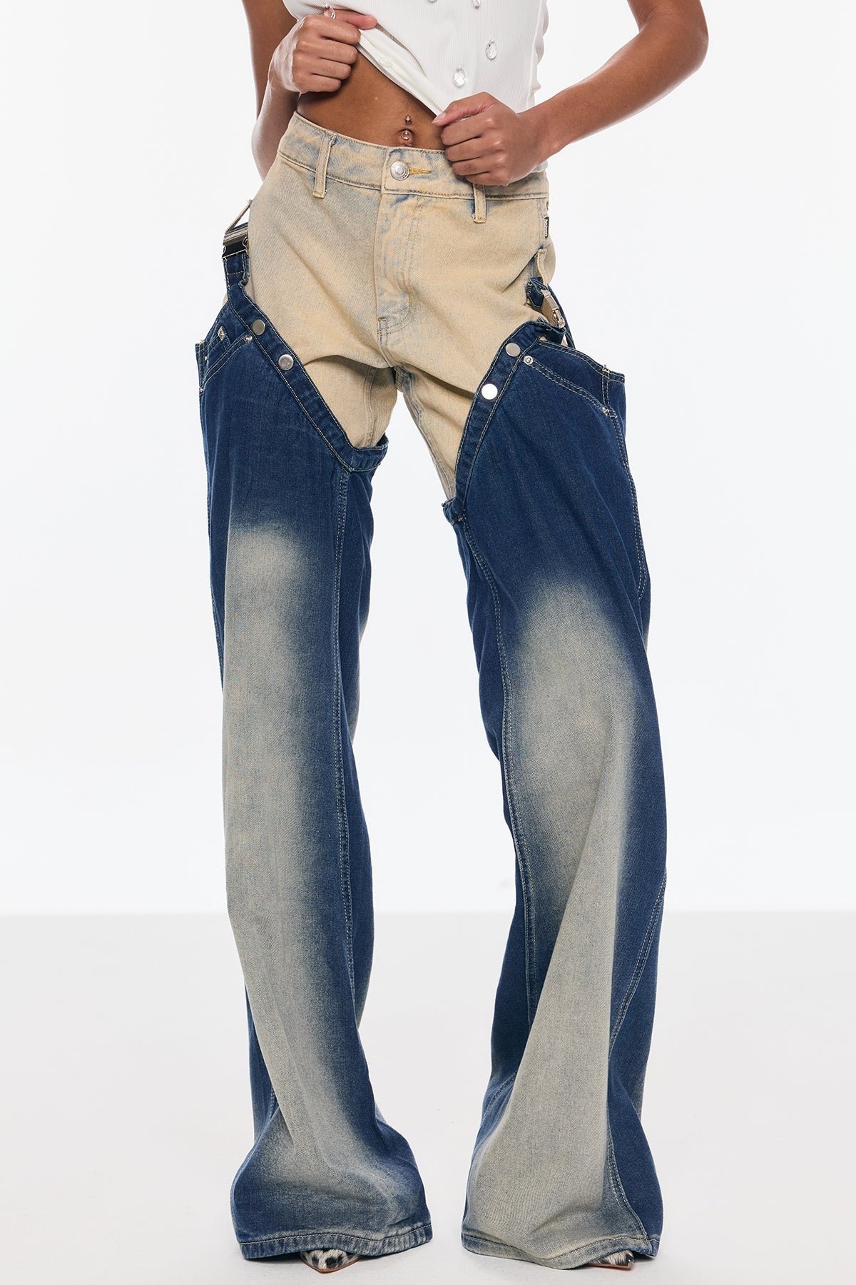Anderson Deconstruct Two Piece Jeans