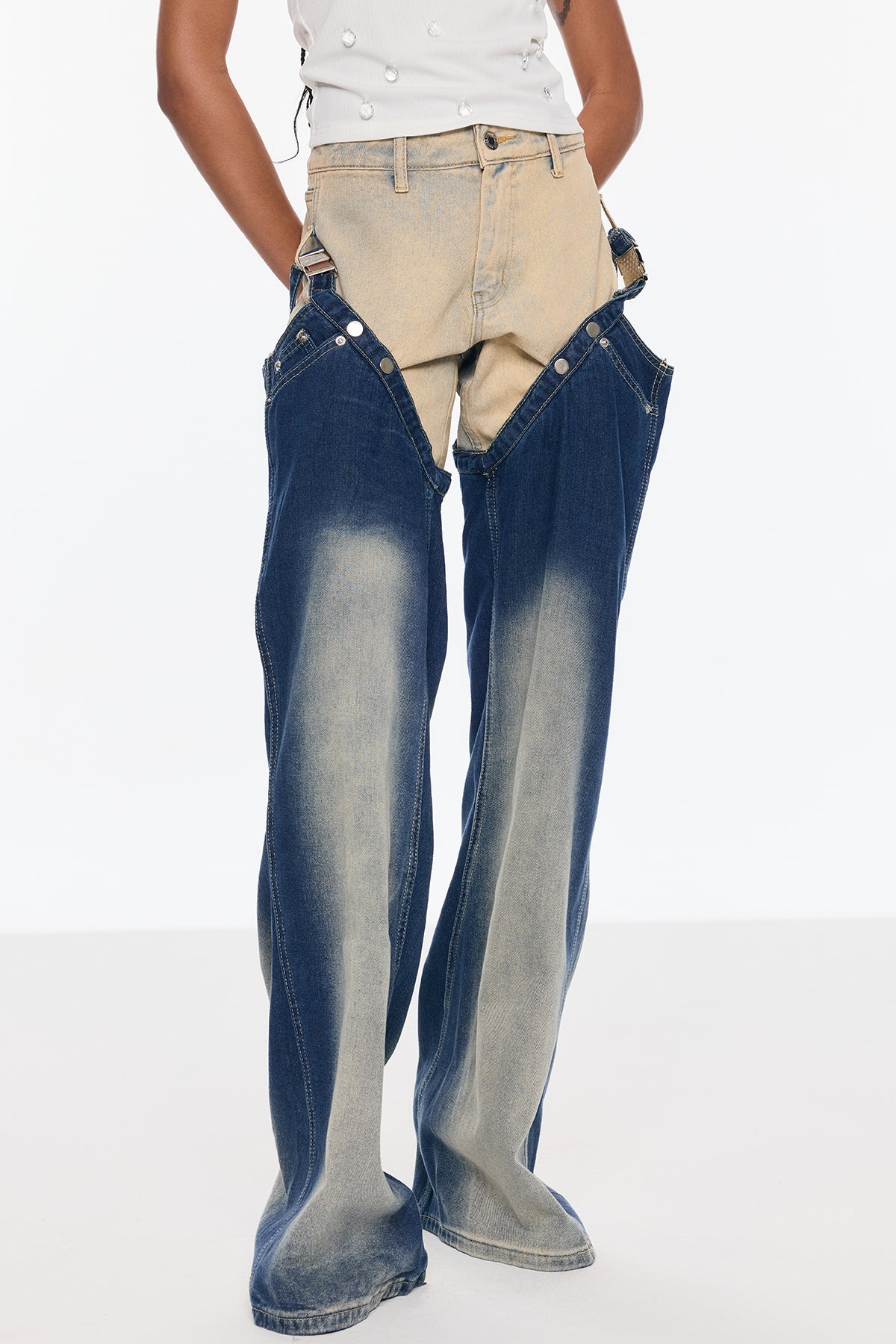 Anderson Deconstruct Two Piece Jeans