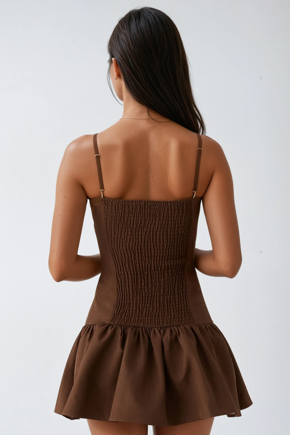 Anemone Spaghetti Bow Bodycon Mini Dress