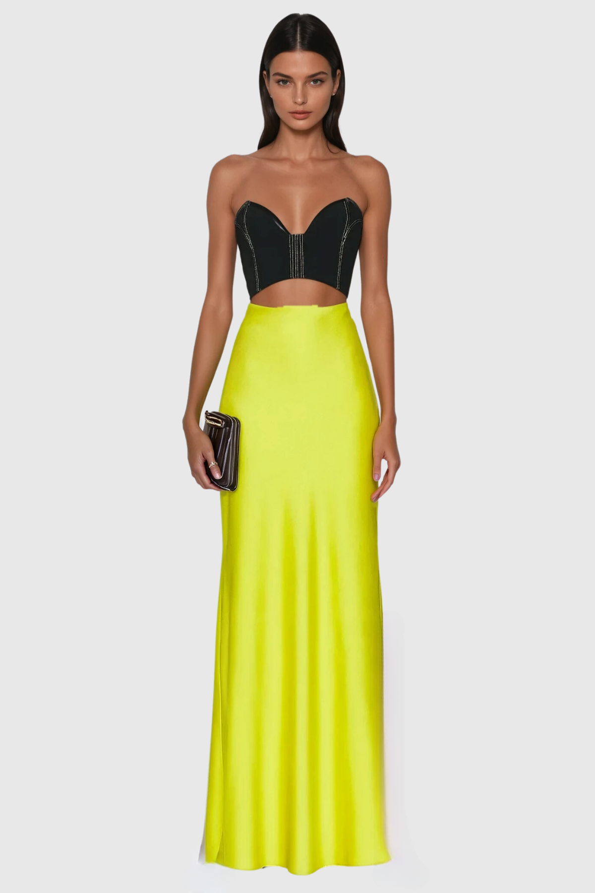 Anemoon Strapless Cutout Maxi Dress