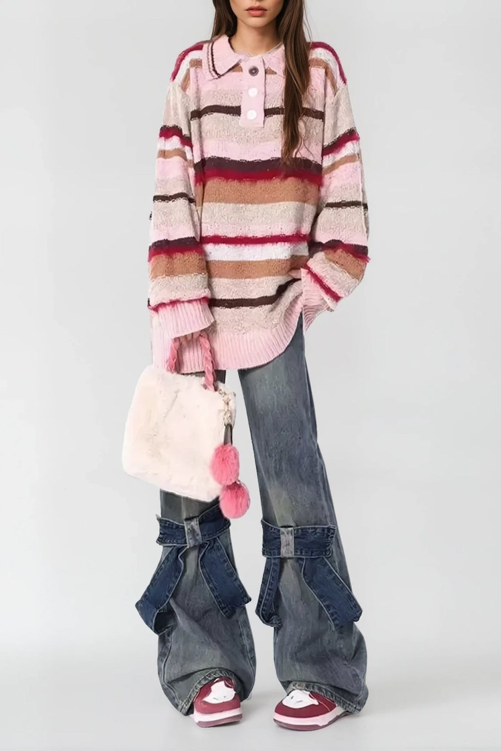 Angeles Bow Wide Jeans