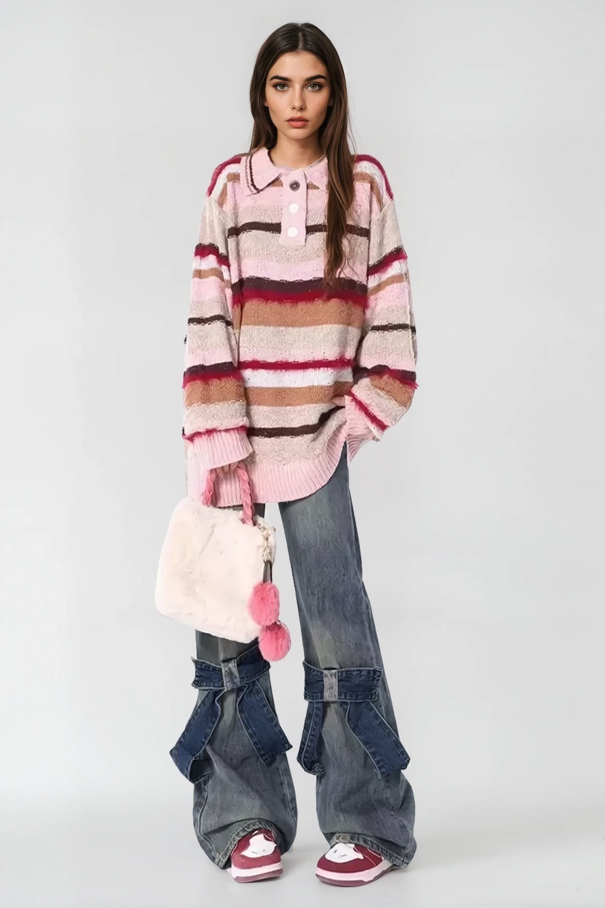 Angeles Bow Wide Jeans