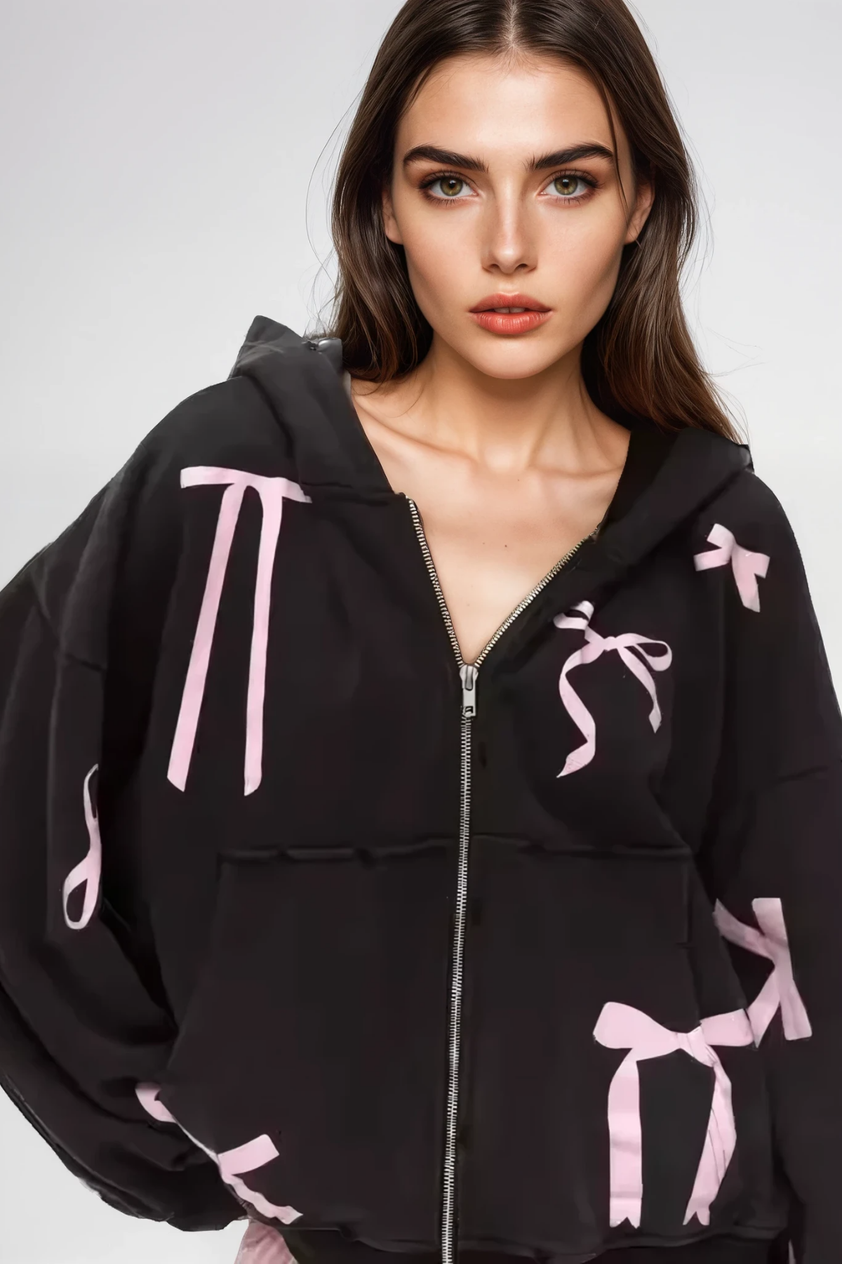 Angeli Bow Hooded Jacket