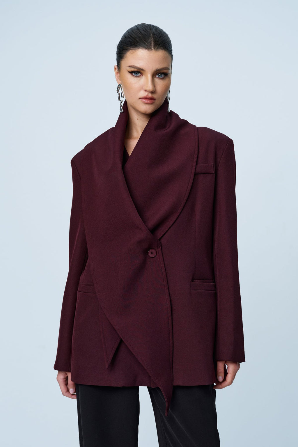 Angie Shawl Cross Blazer