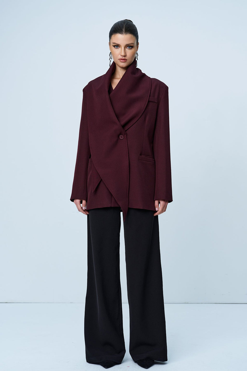 Angie Shawl Cross Blazer