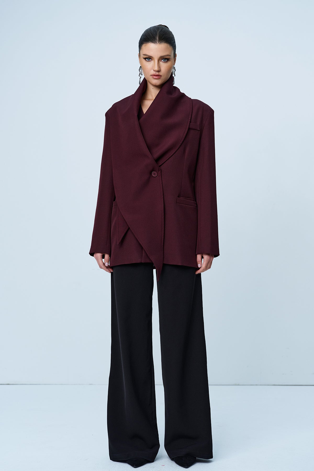 Angie Shawl Cross Blazer