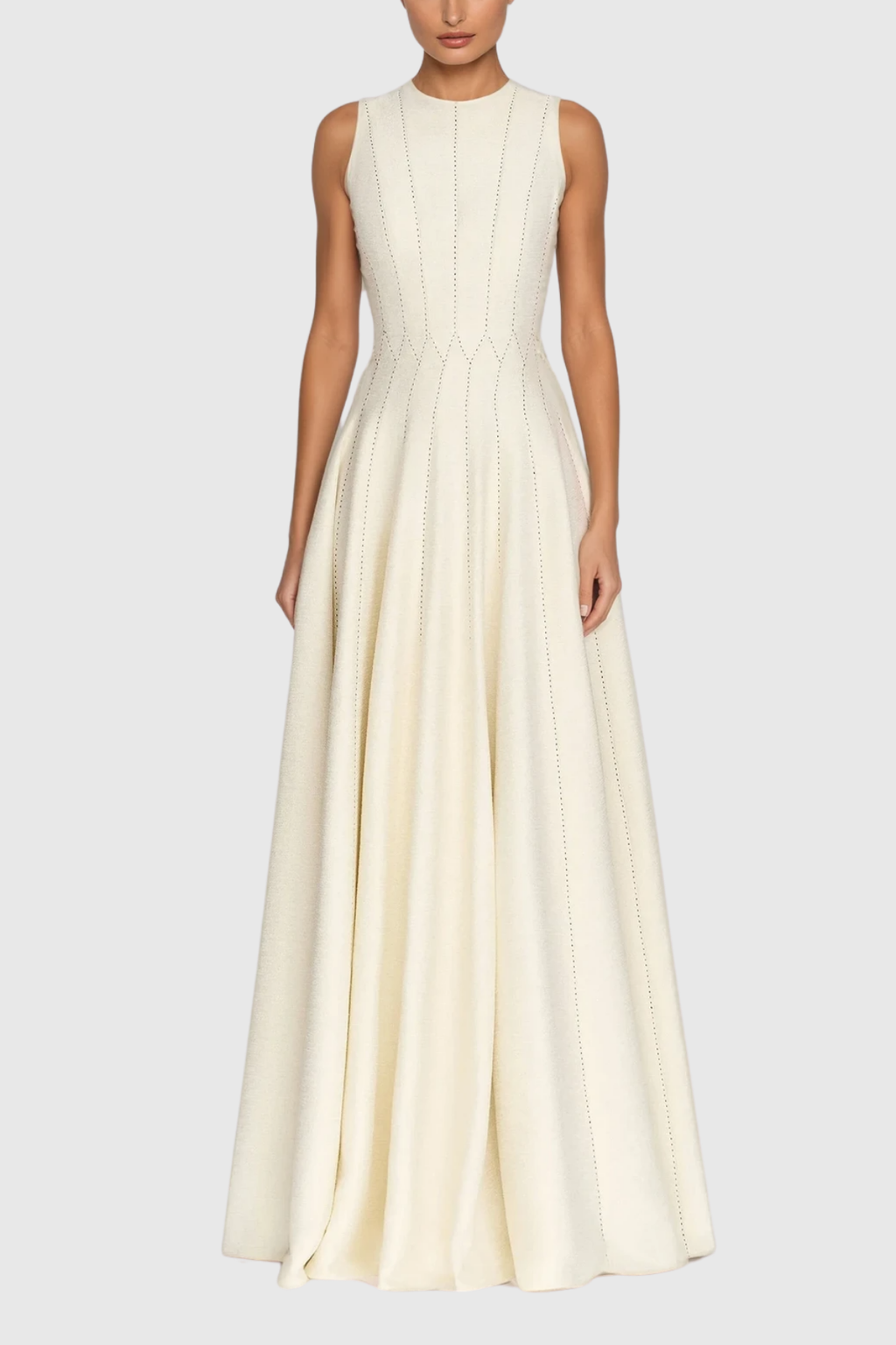 Annelise Sleeveless Ruffle Maxi Dress