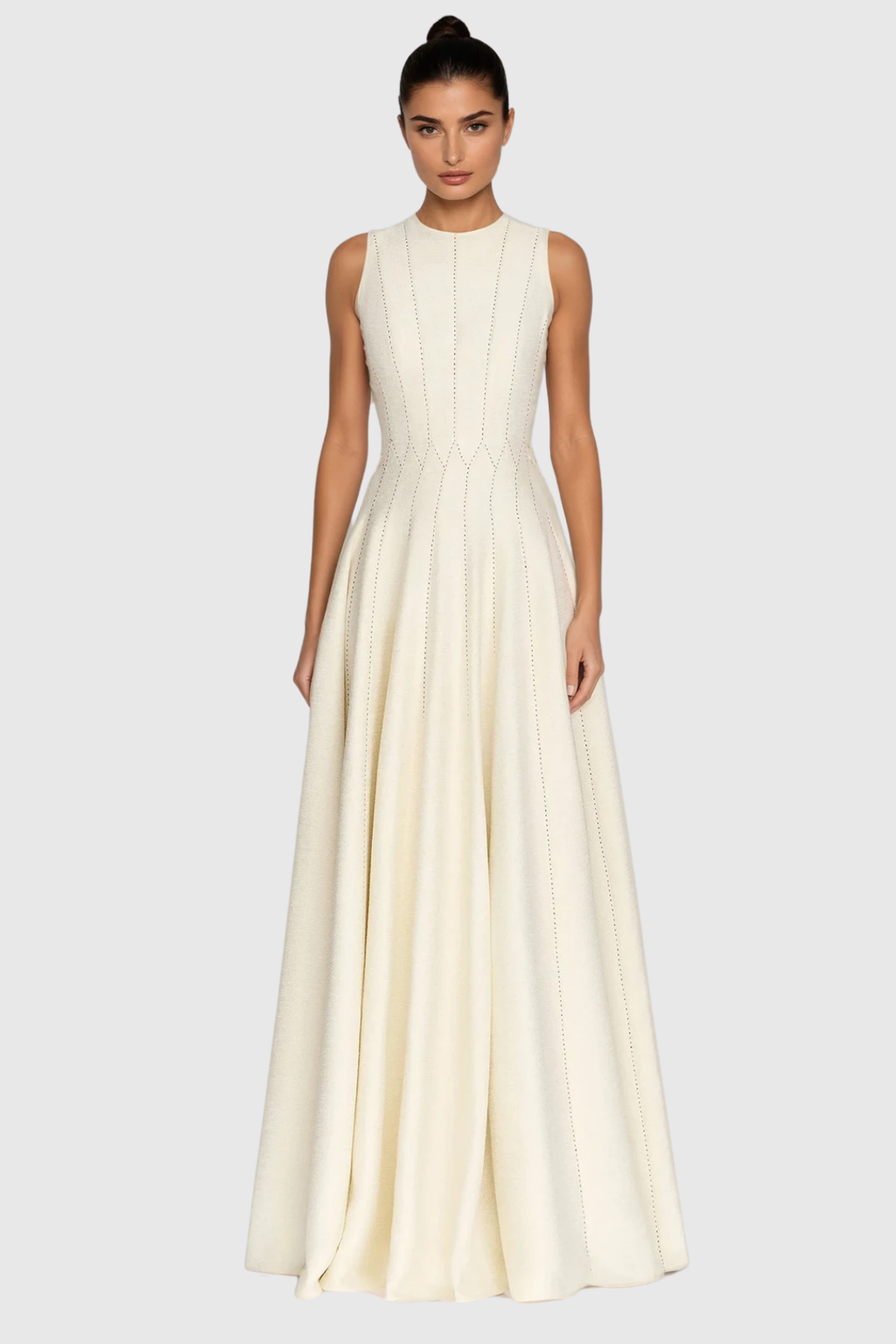 Annelise Sleeveless Ruffle Maxi Dress