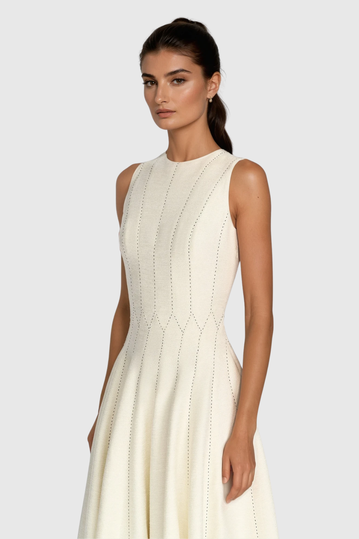 Annelise Sleeveless Ruffle Maxi Dress