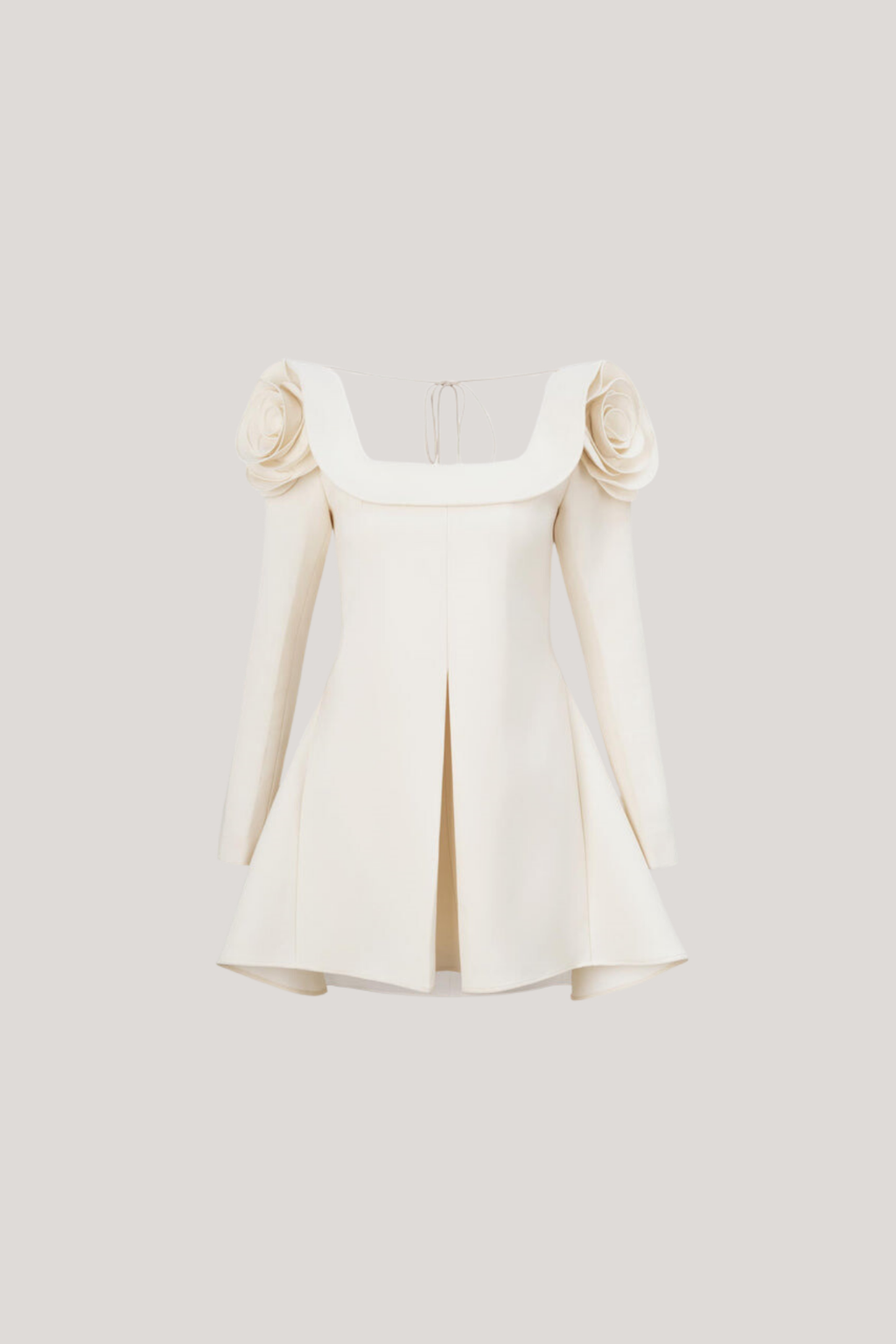 Annette Flower Square Neckline Mini Dress