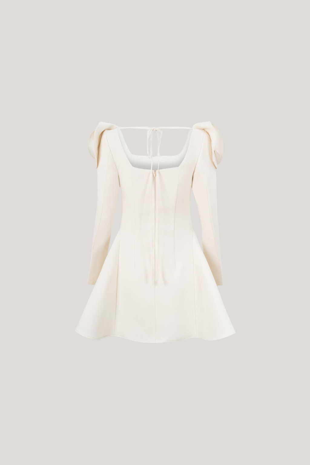 Annette Flower Square Neckline Mini Dress