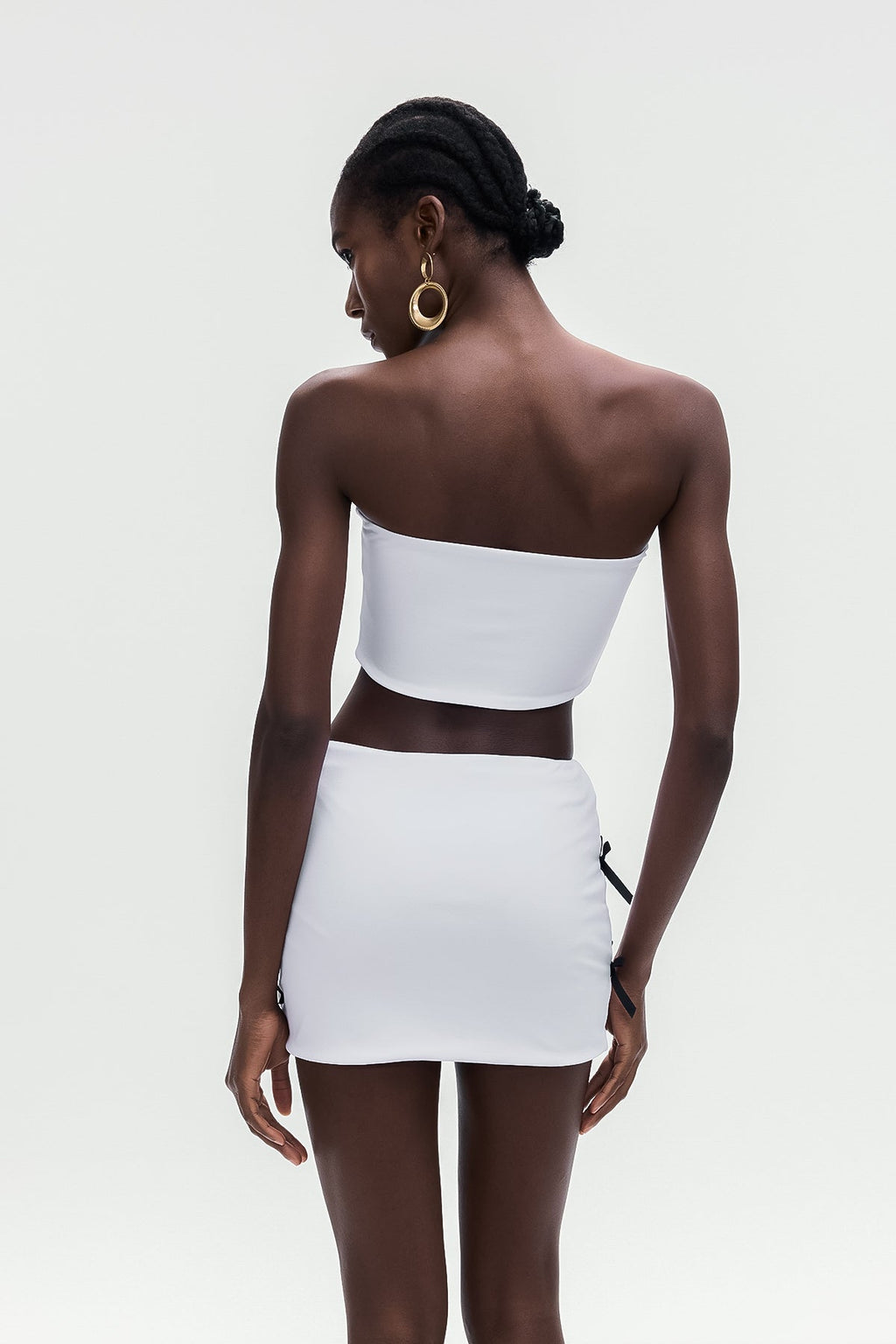 Annunciata Strapless Corset Bow Skirt Set